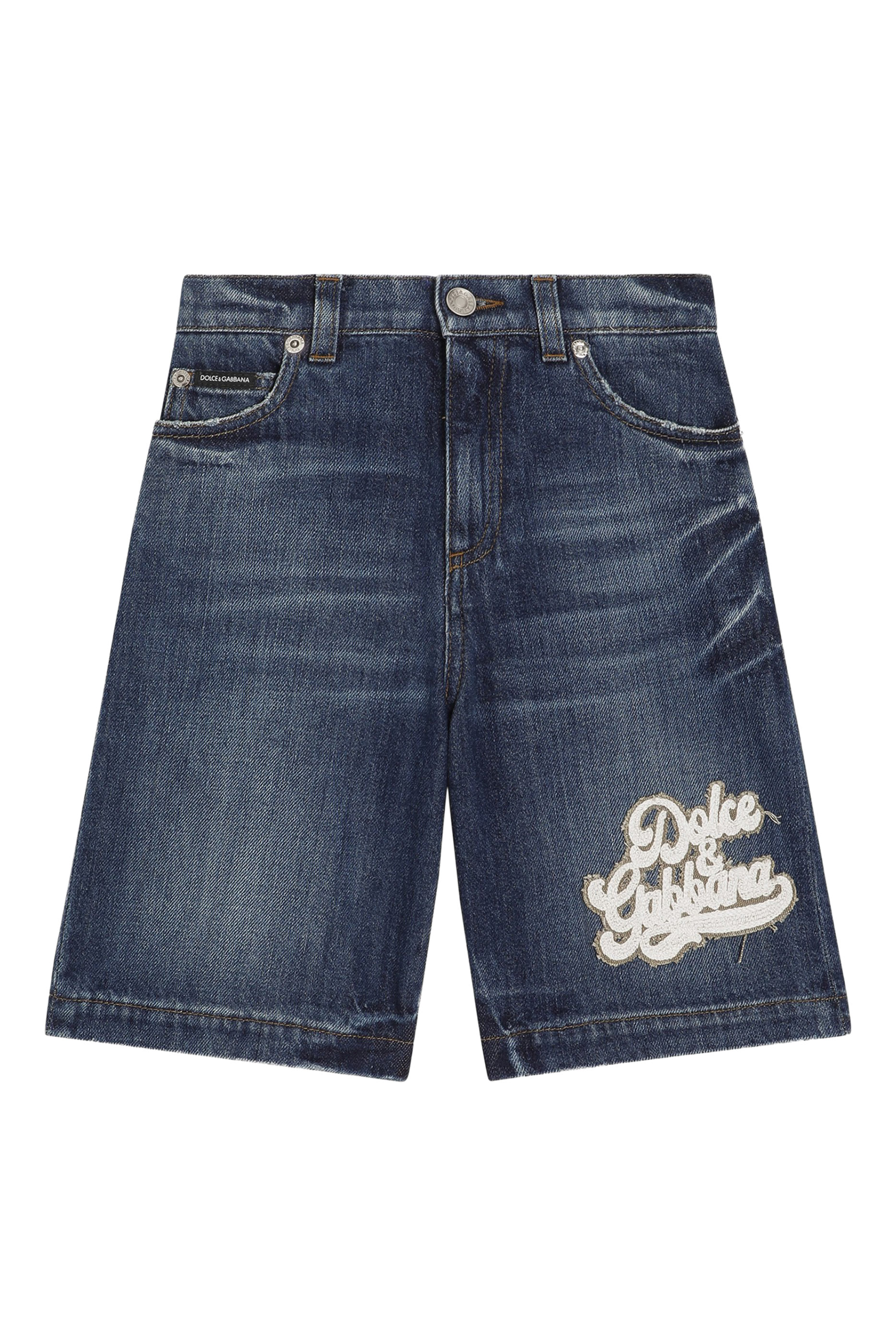 Kids Logo Bermuda Cotton Shorts