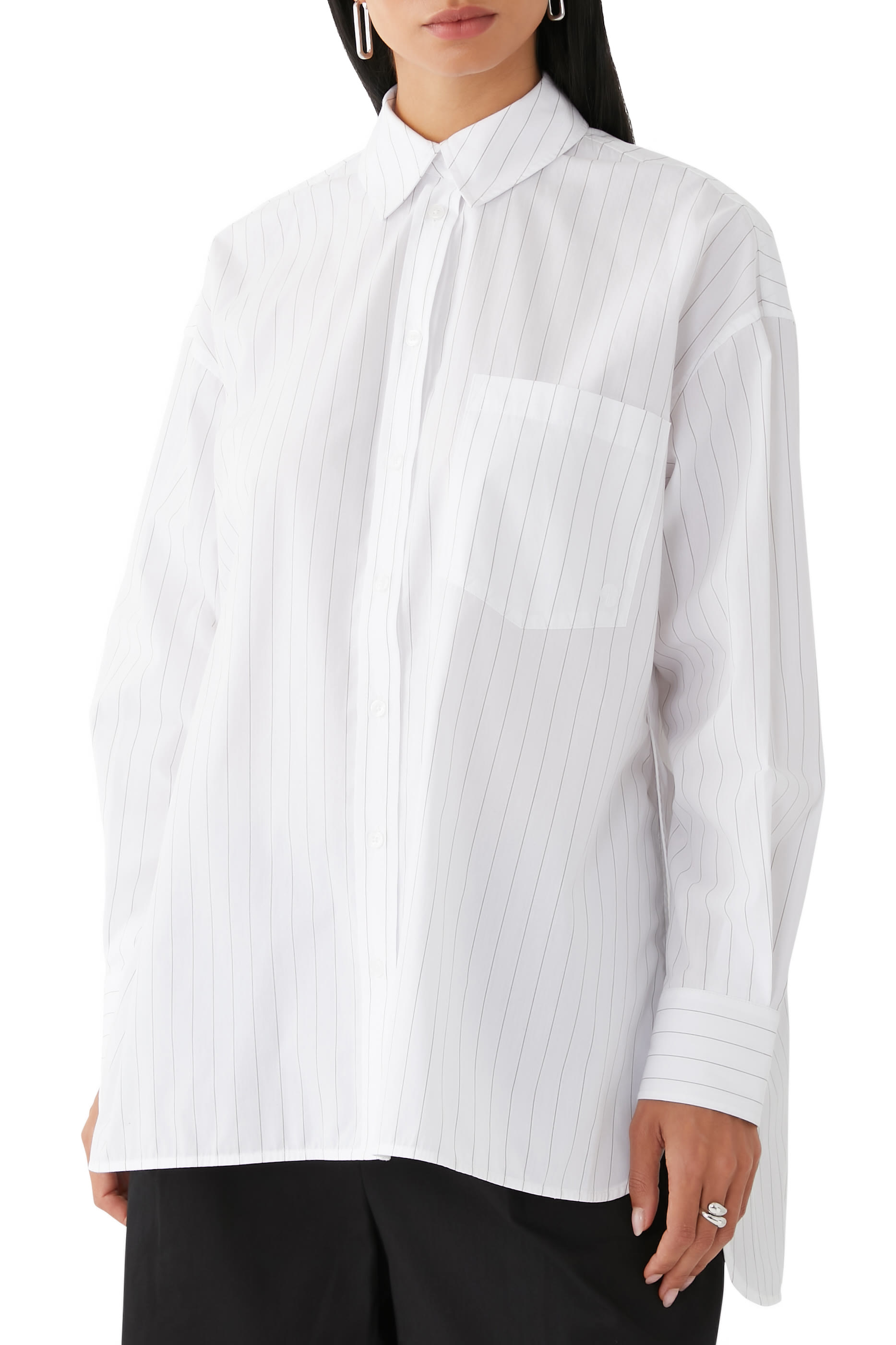 Chrissy Stripe Long Sleeves Shirt