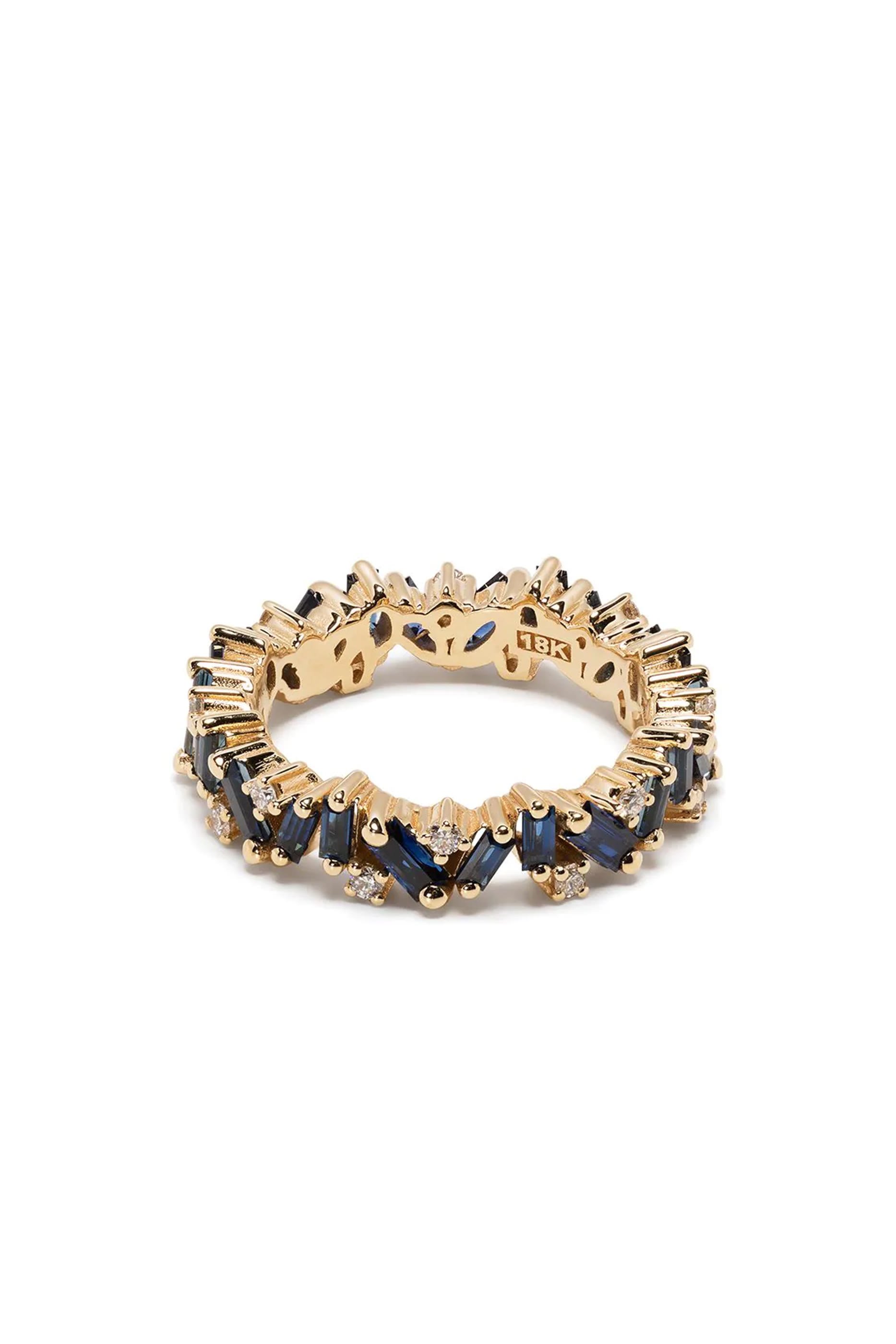 Blue Sapphire Bliss Ring, 18k Yellow Gold