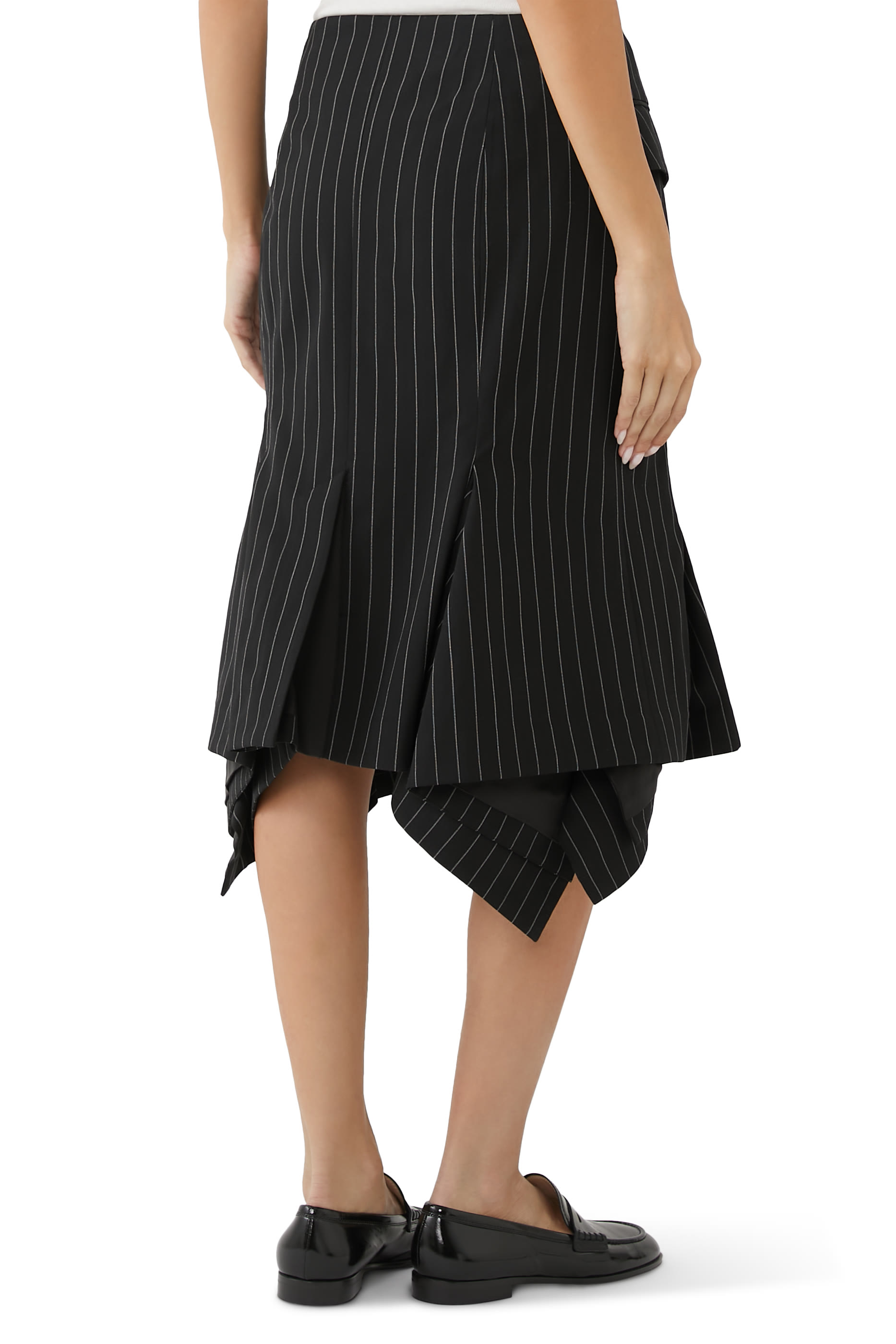 Wool Silk Suiting Skirt