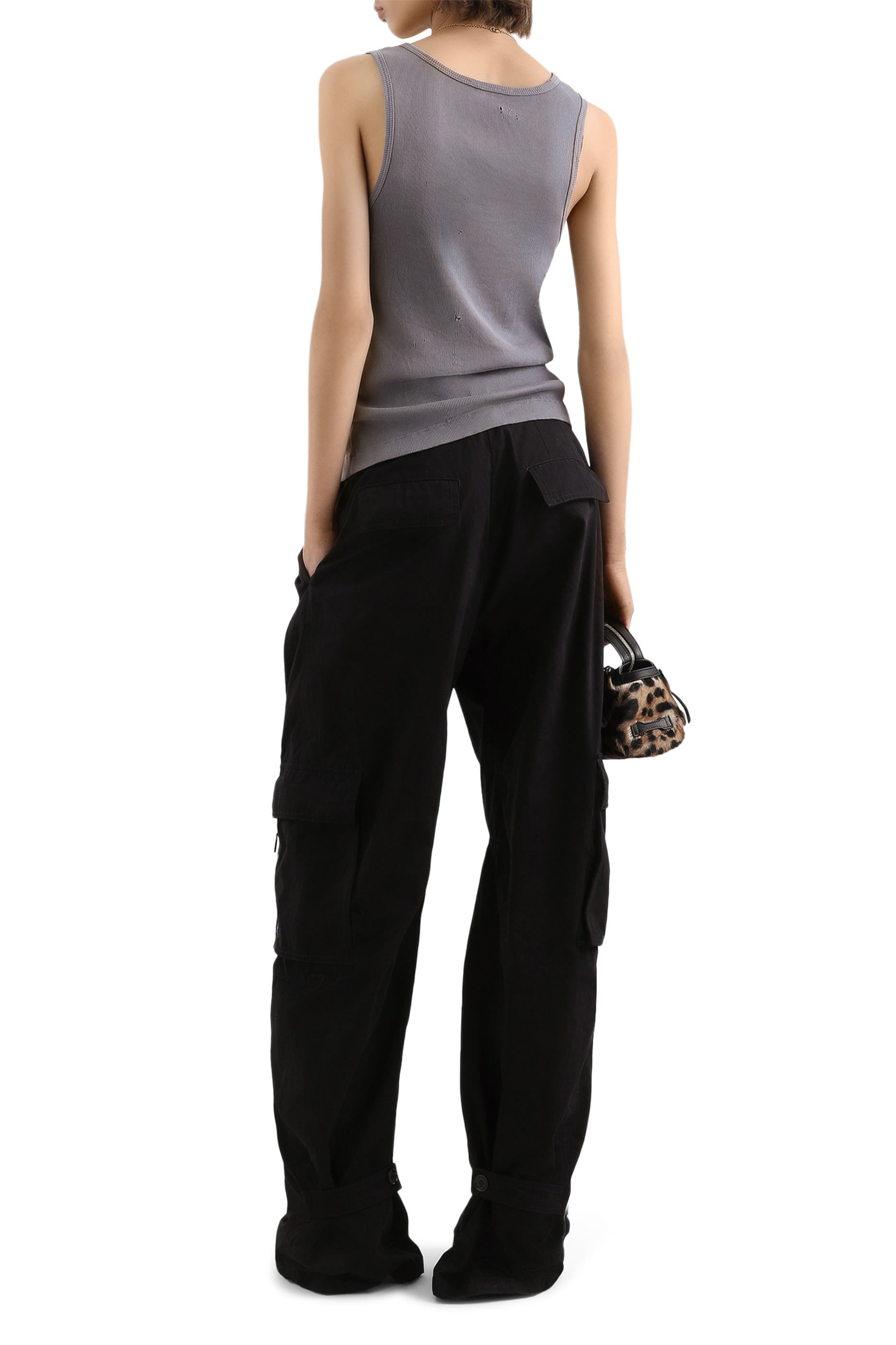 Waxed Faille Cargo Pants