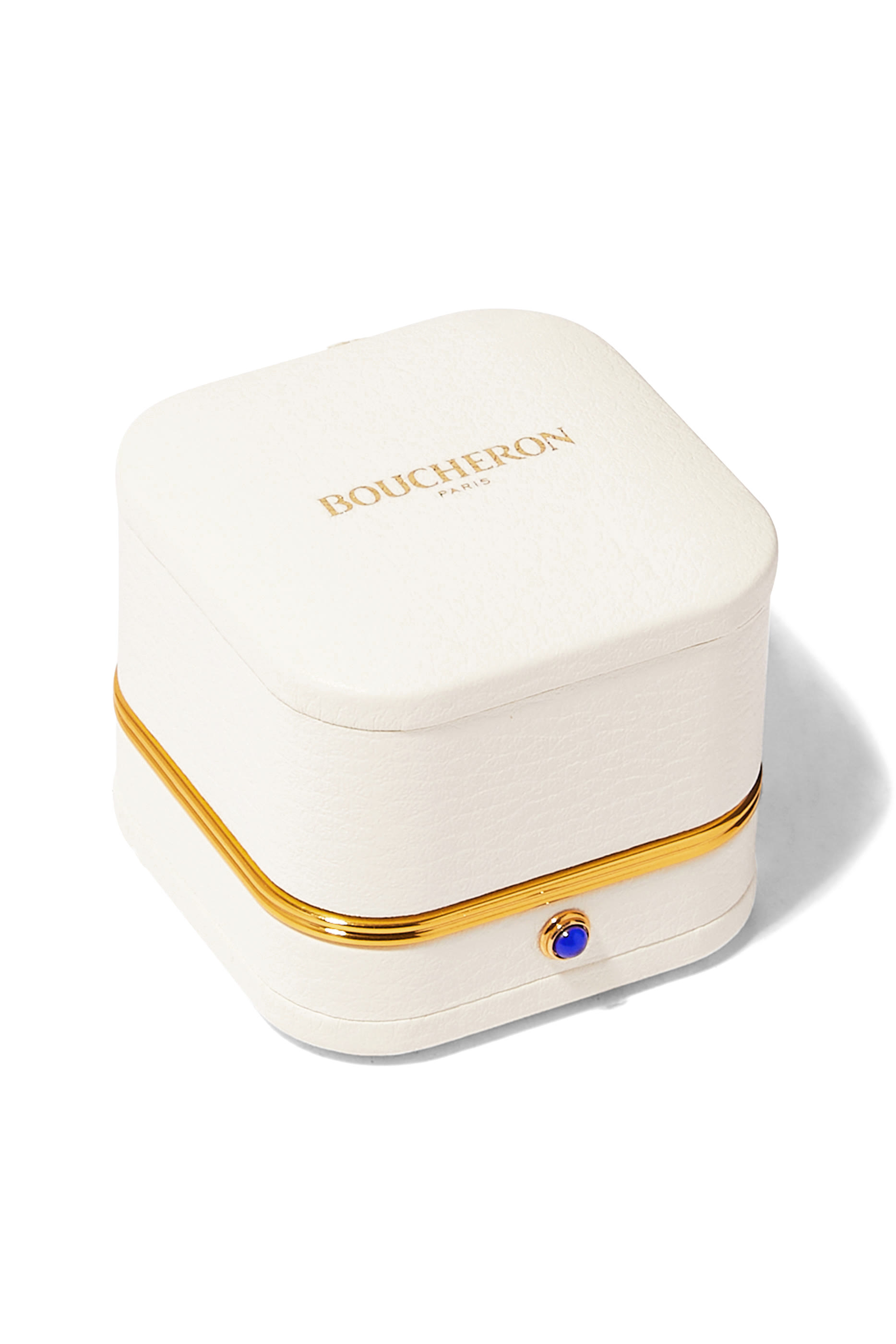 Serpent Bohème Two-Stone Ring, 18k Yellow Gold & Mother of Pearls