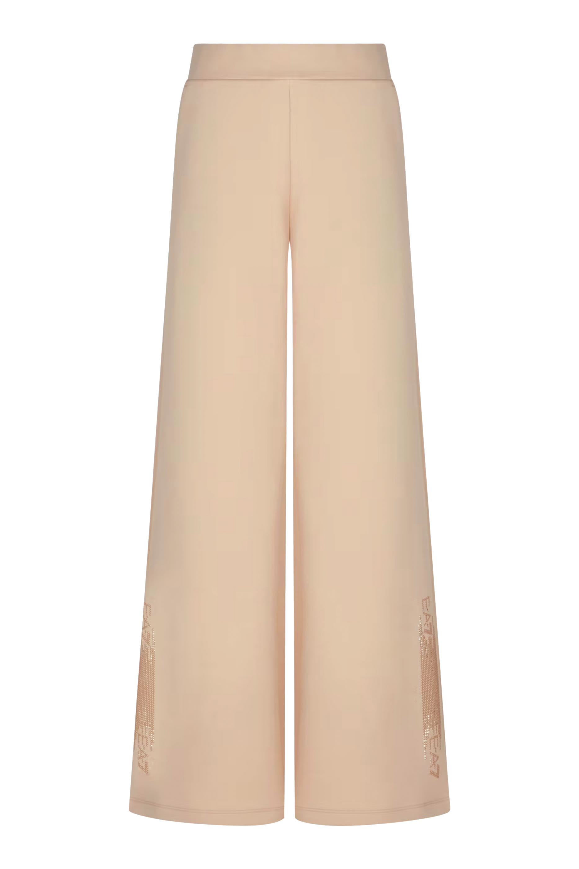 Logo Series Cotton-Blend Wide-Leg Trousers