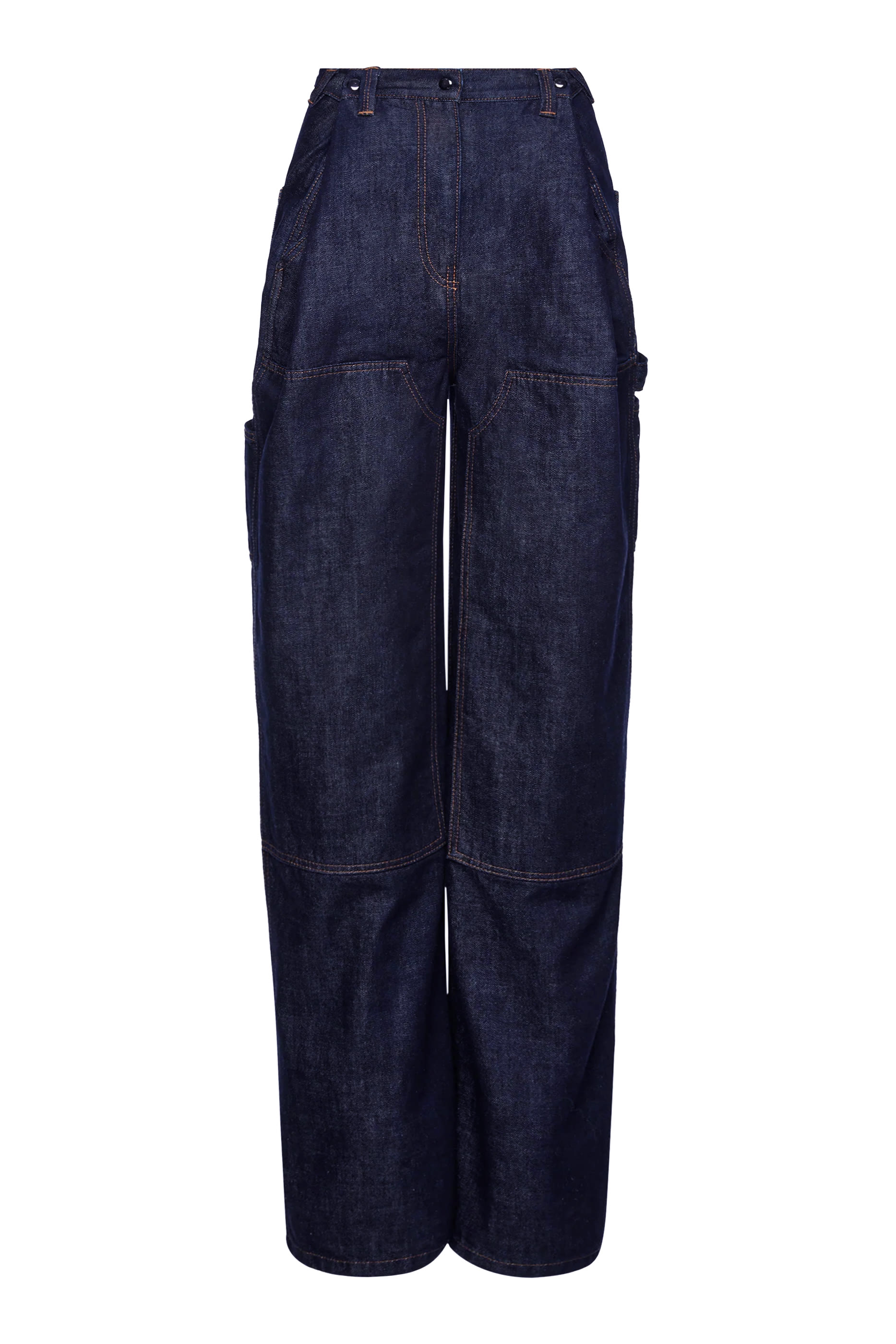 Loose-Leg Industrial Denim Pants