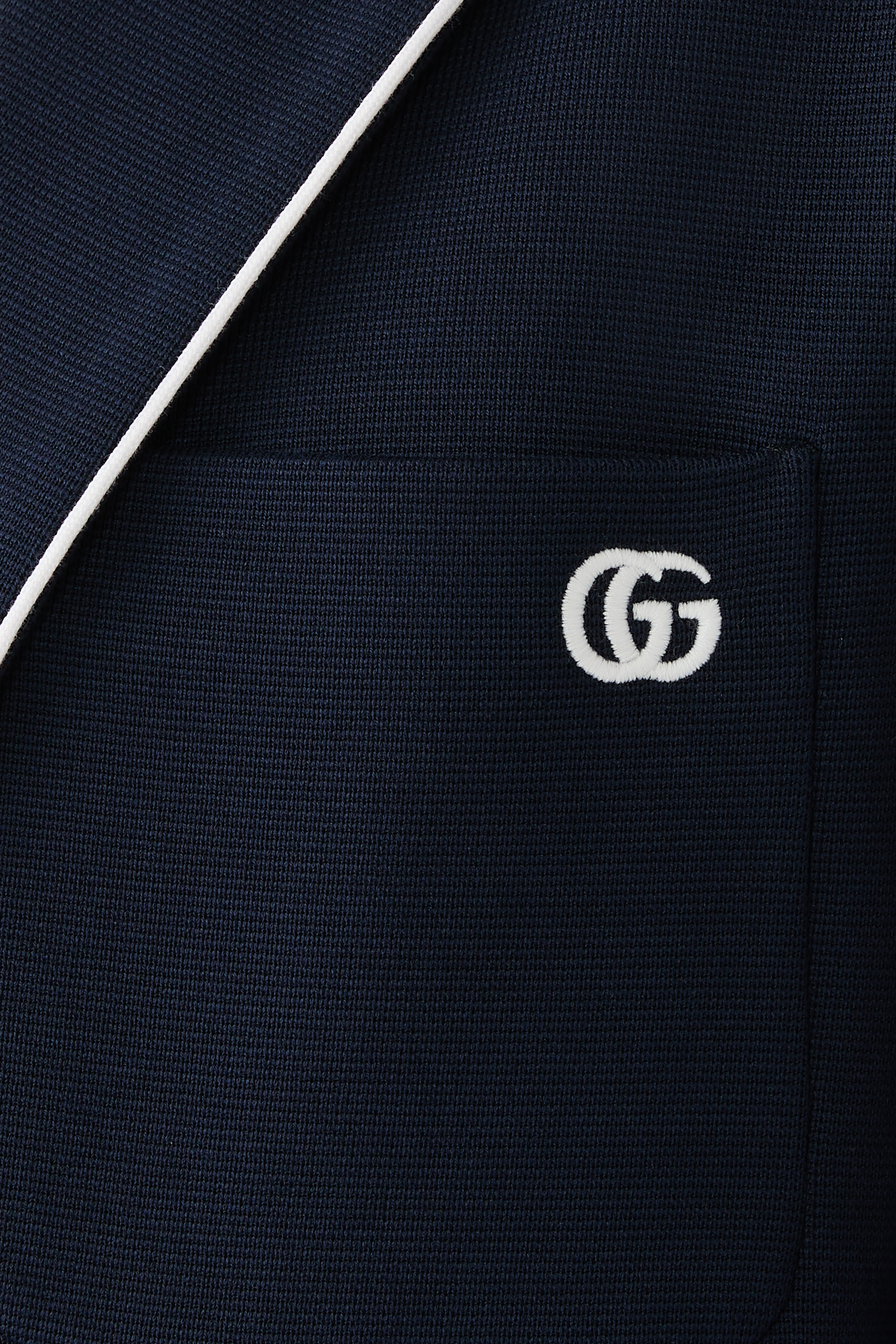 GG Embroidery Cotton Jersey Jacket