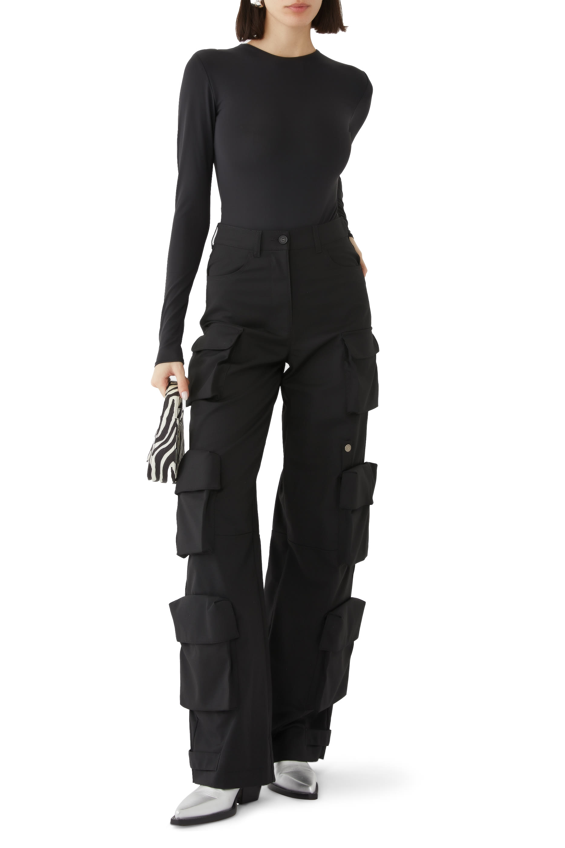 Sustainable Capsule Wide Leg Cargo Pants