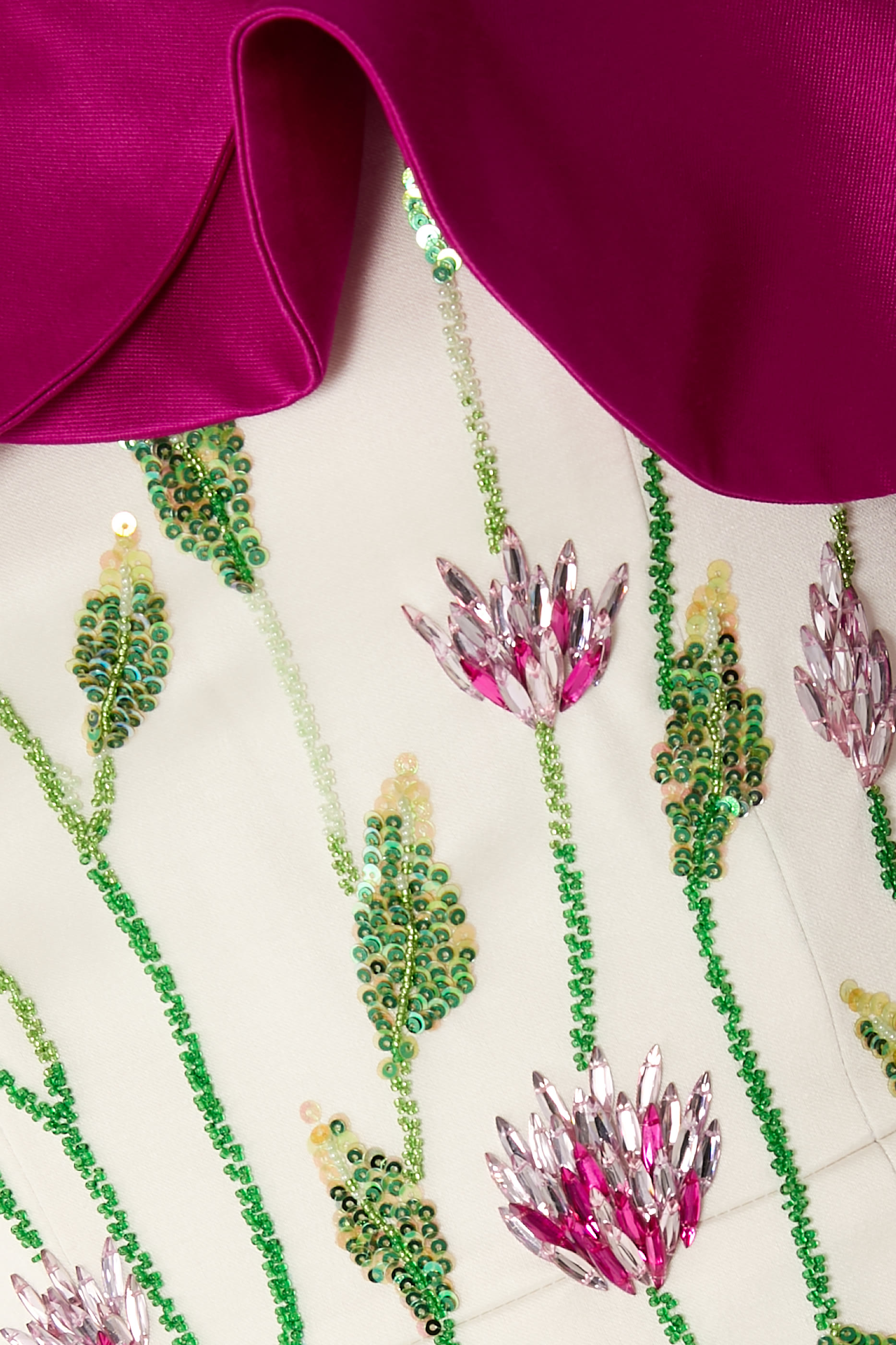 Off-Shoulder Ruffle Gown 