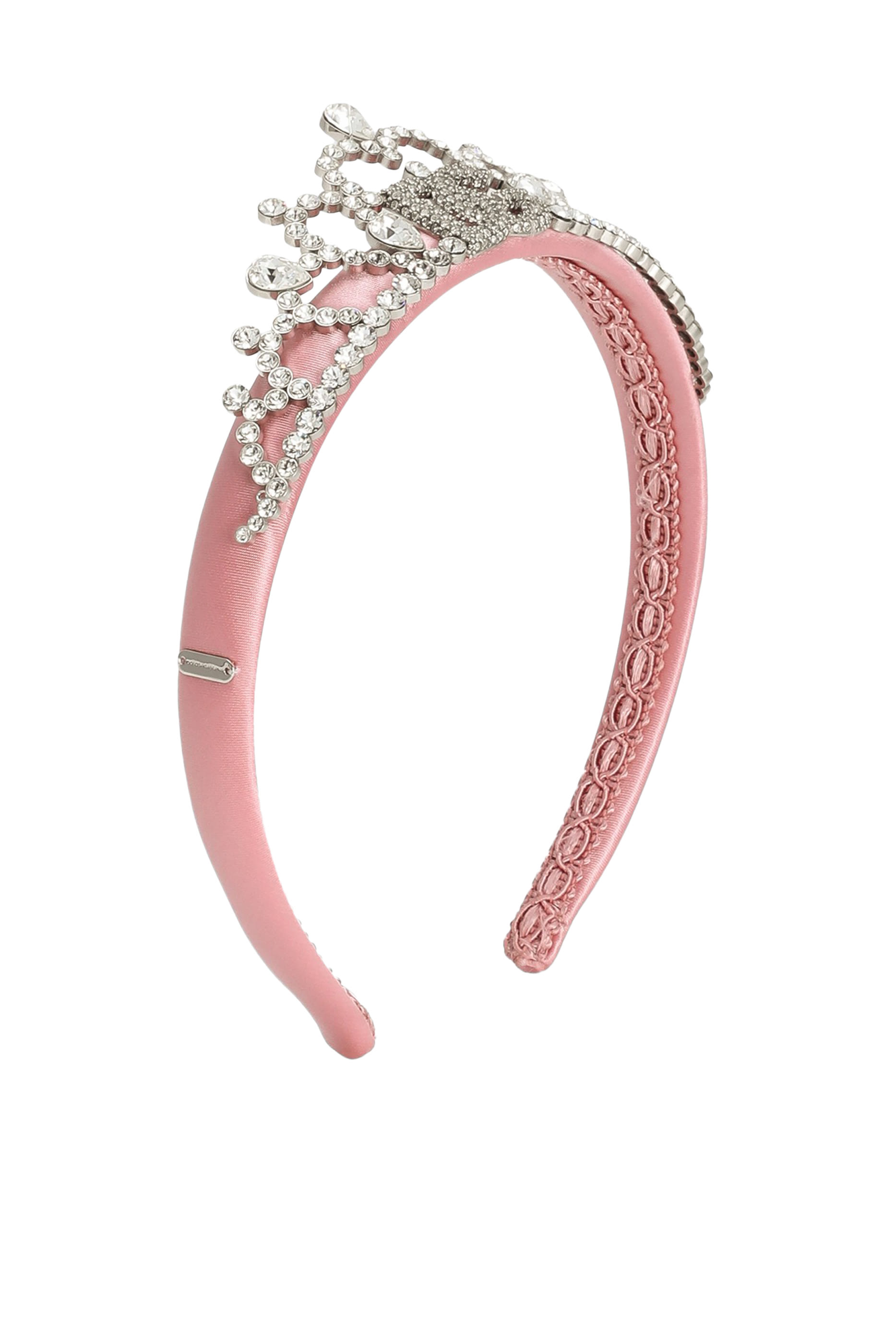 Kids Rhinestones Satin Tiara