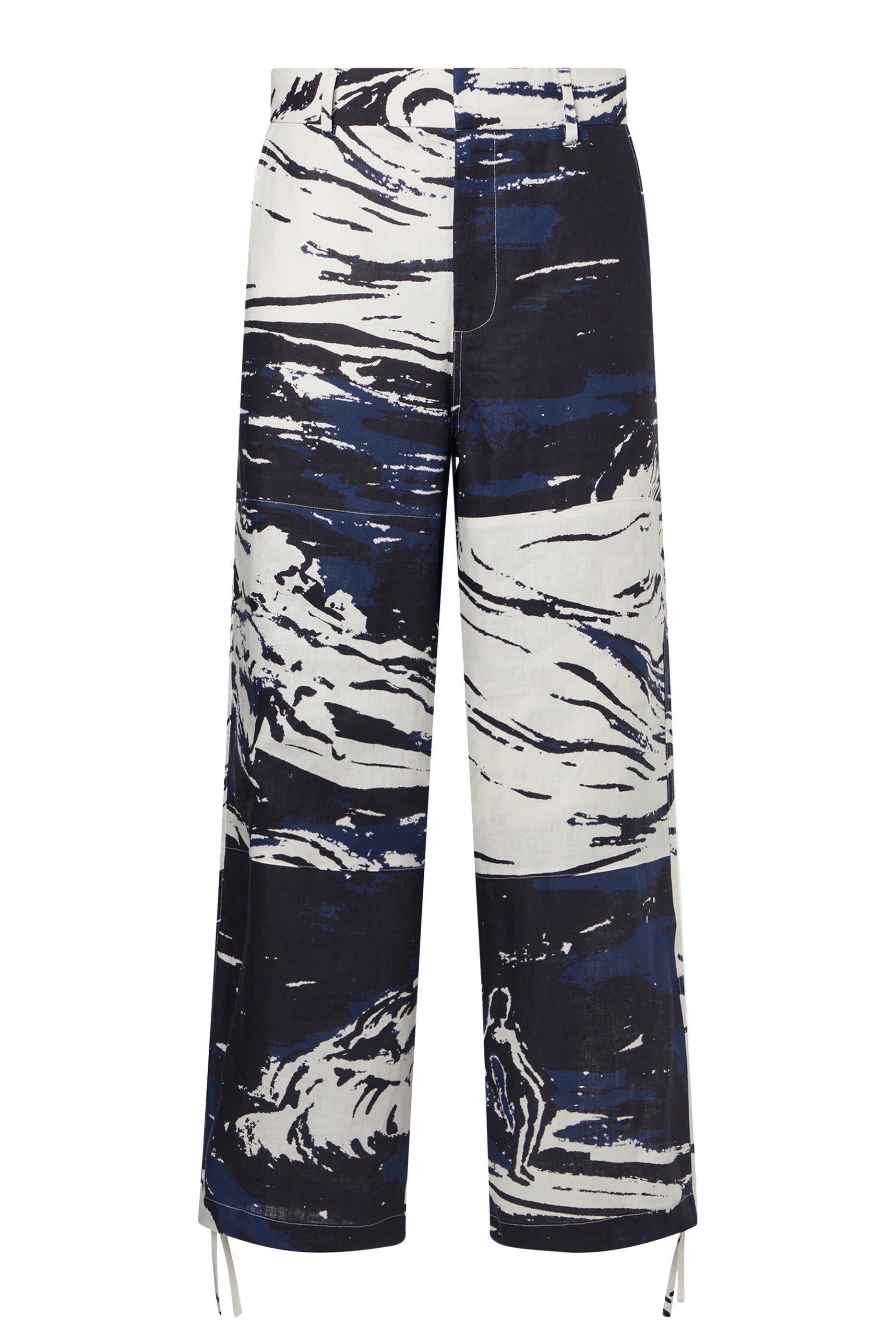 Painted Surf Patch Trousers