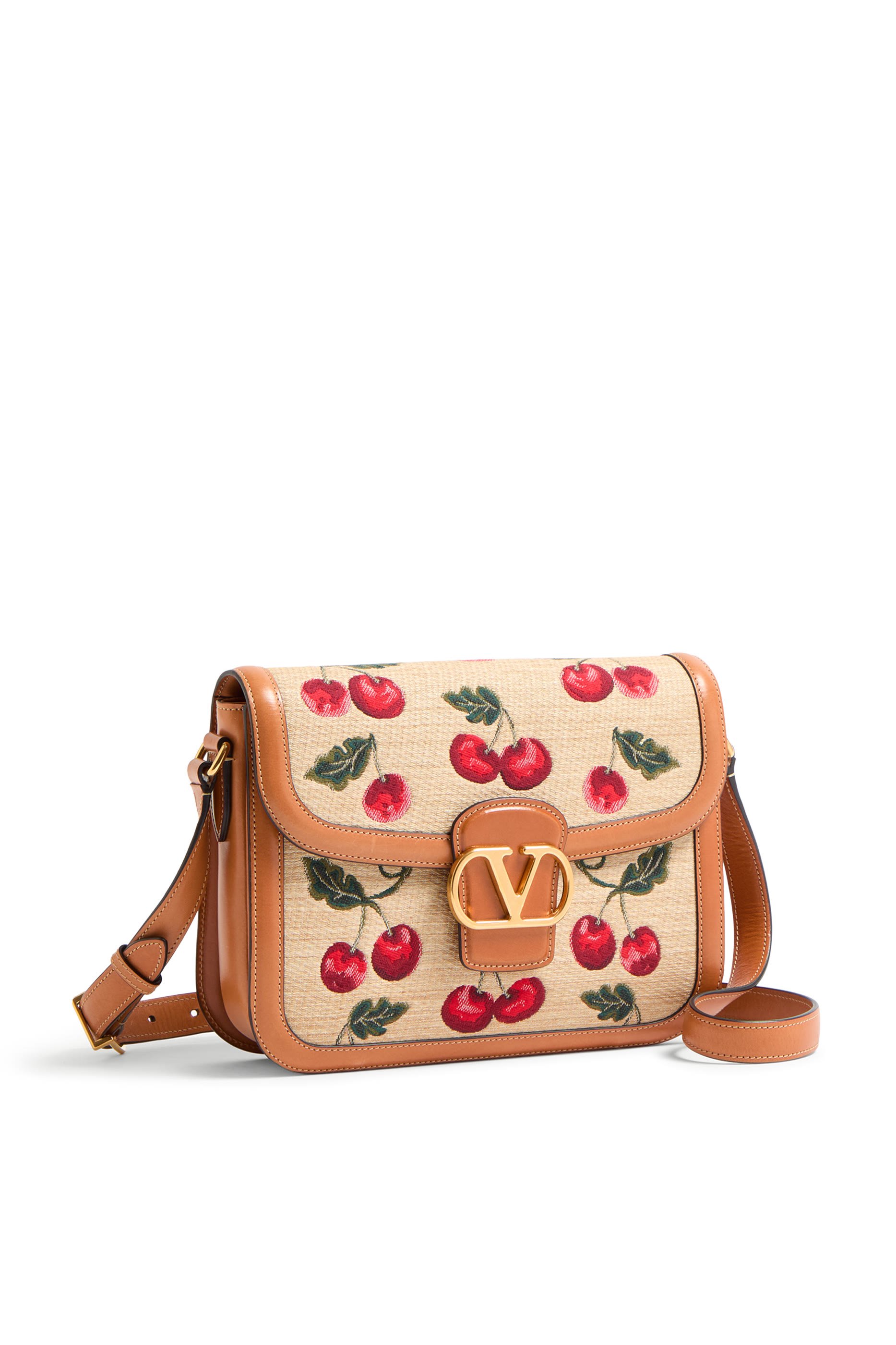 9to5 Shoulder Bag in Synthetic Jacquard Raffia