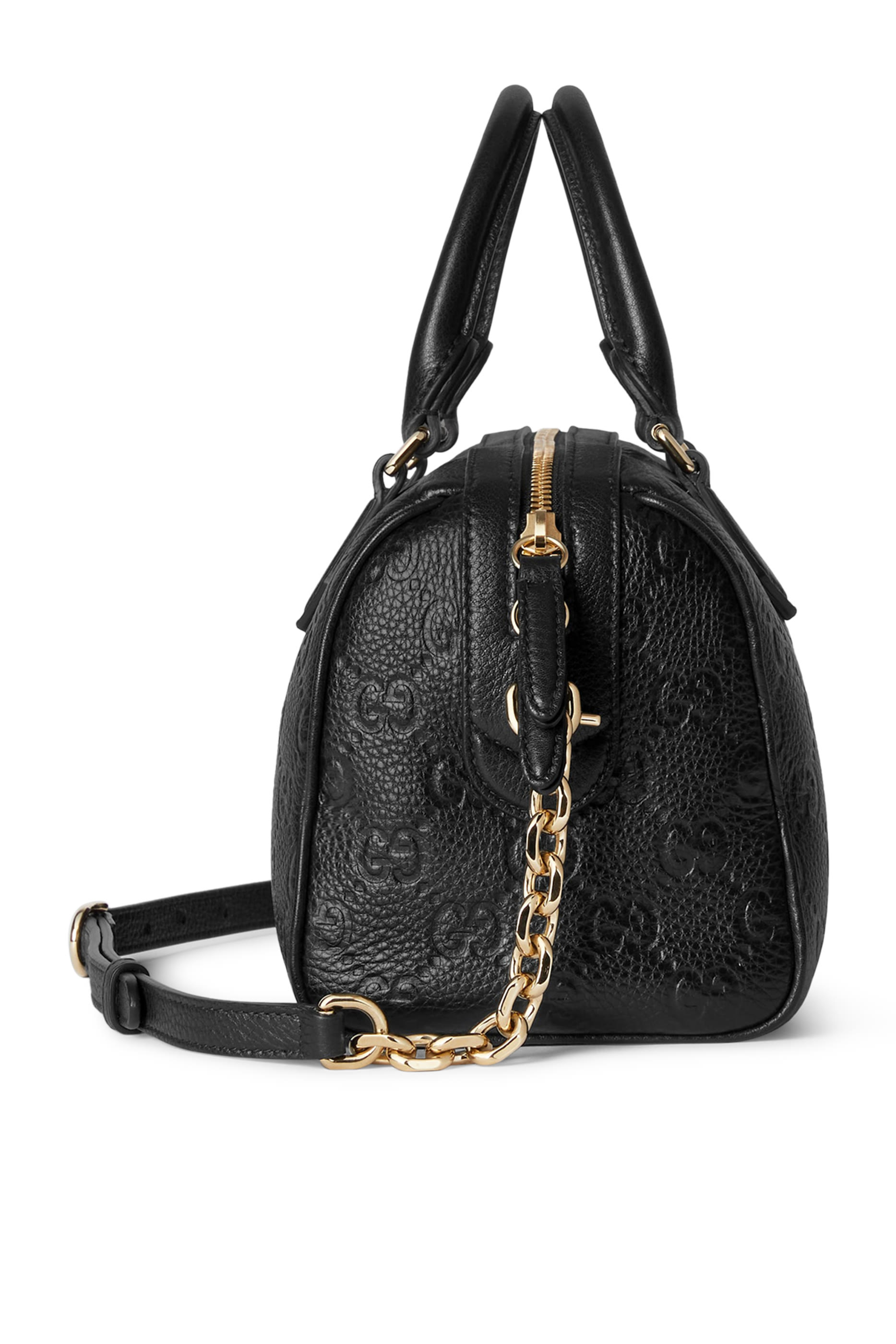 GG Emblem Small Top Handle Bag