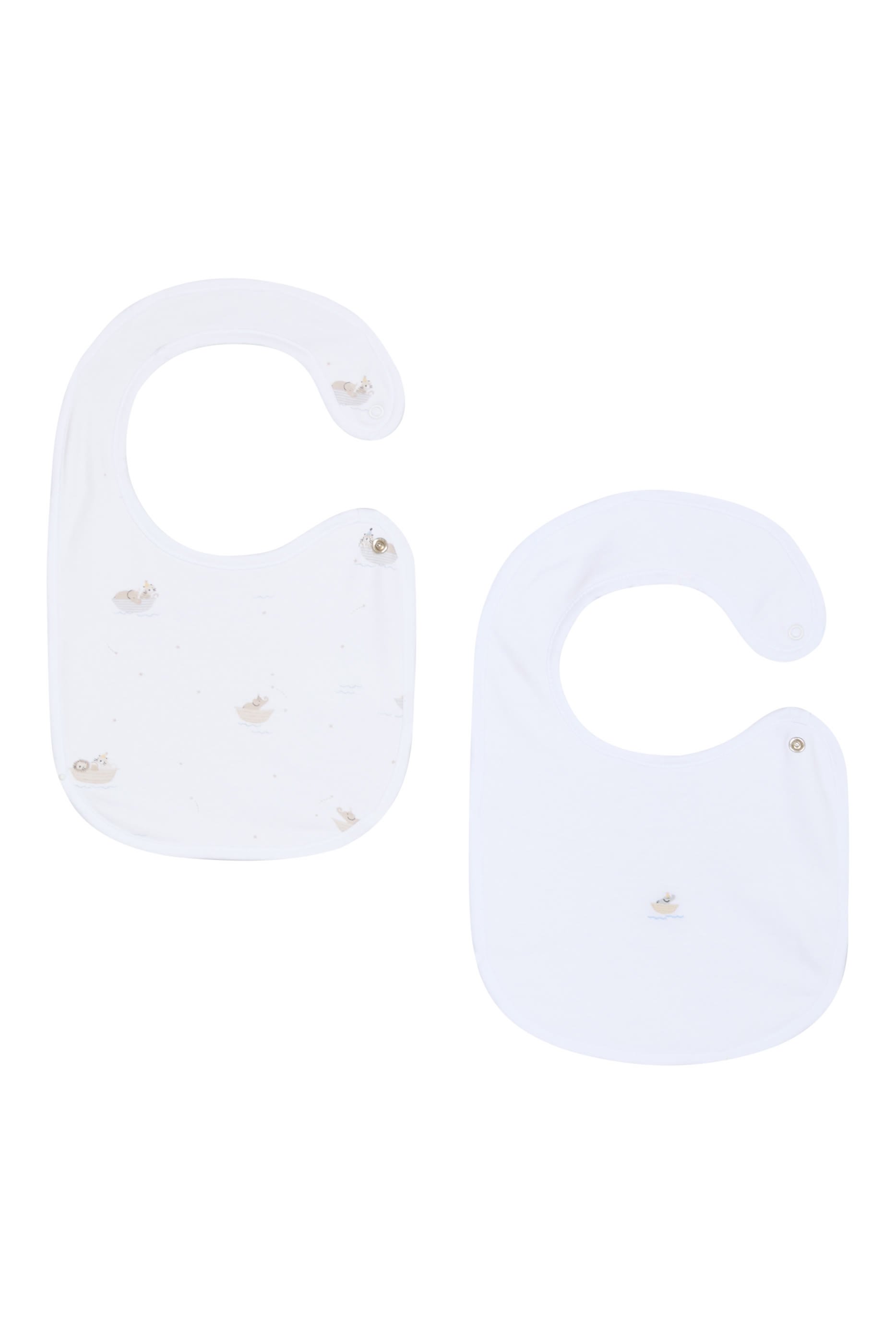 Kids  Organic Cotton Safari Bibs, Set of 2