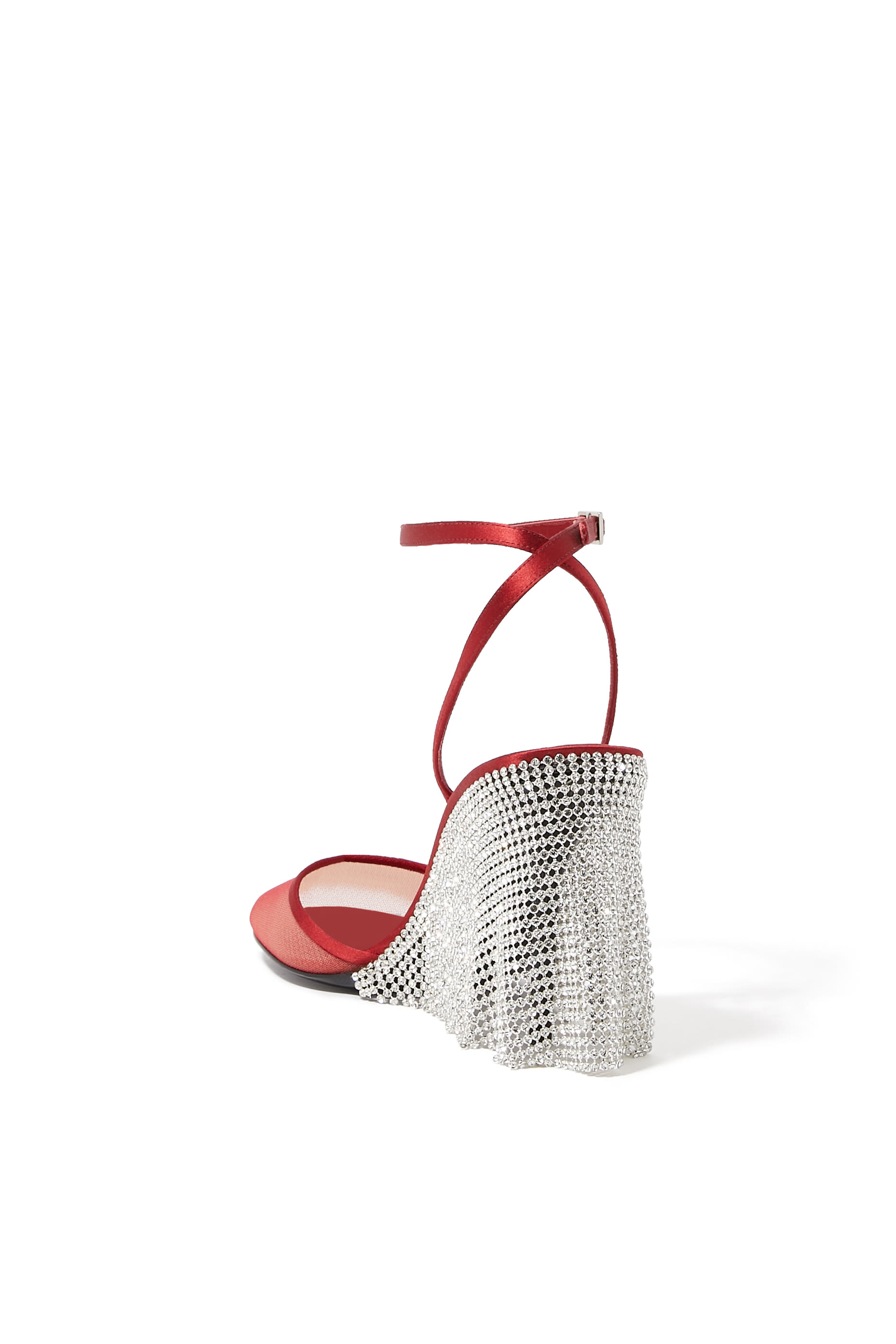 Tulle 90 Slingback Pump with Ankle Strap