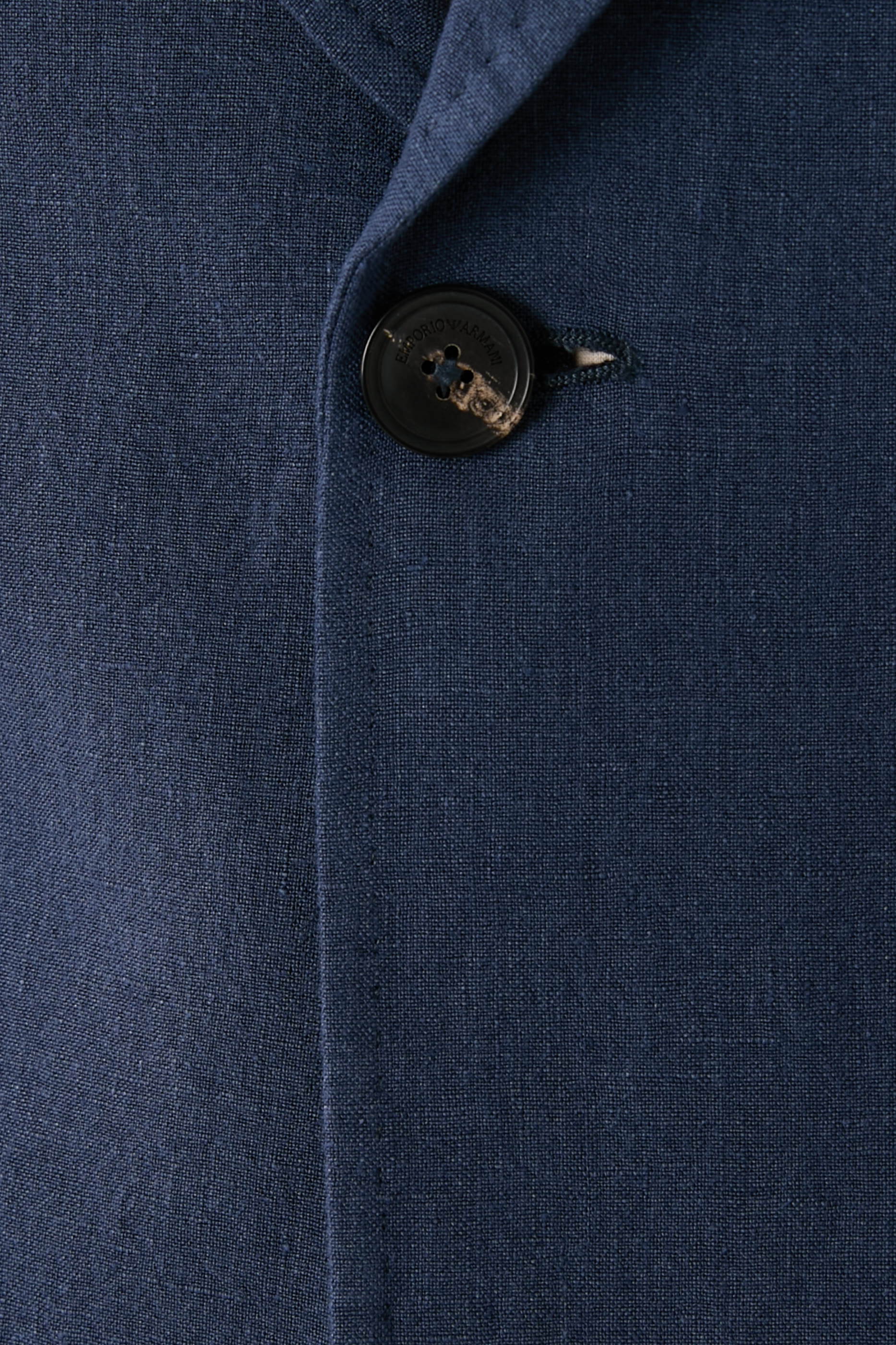 Single-Breasted Washed Linen Jacket