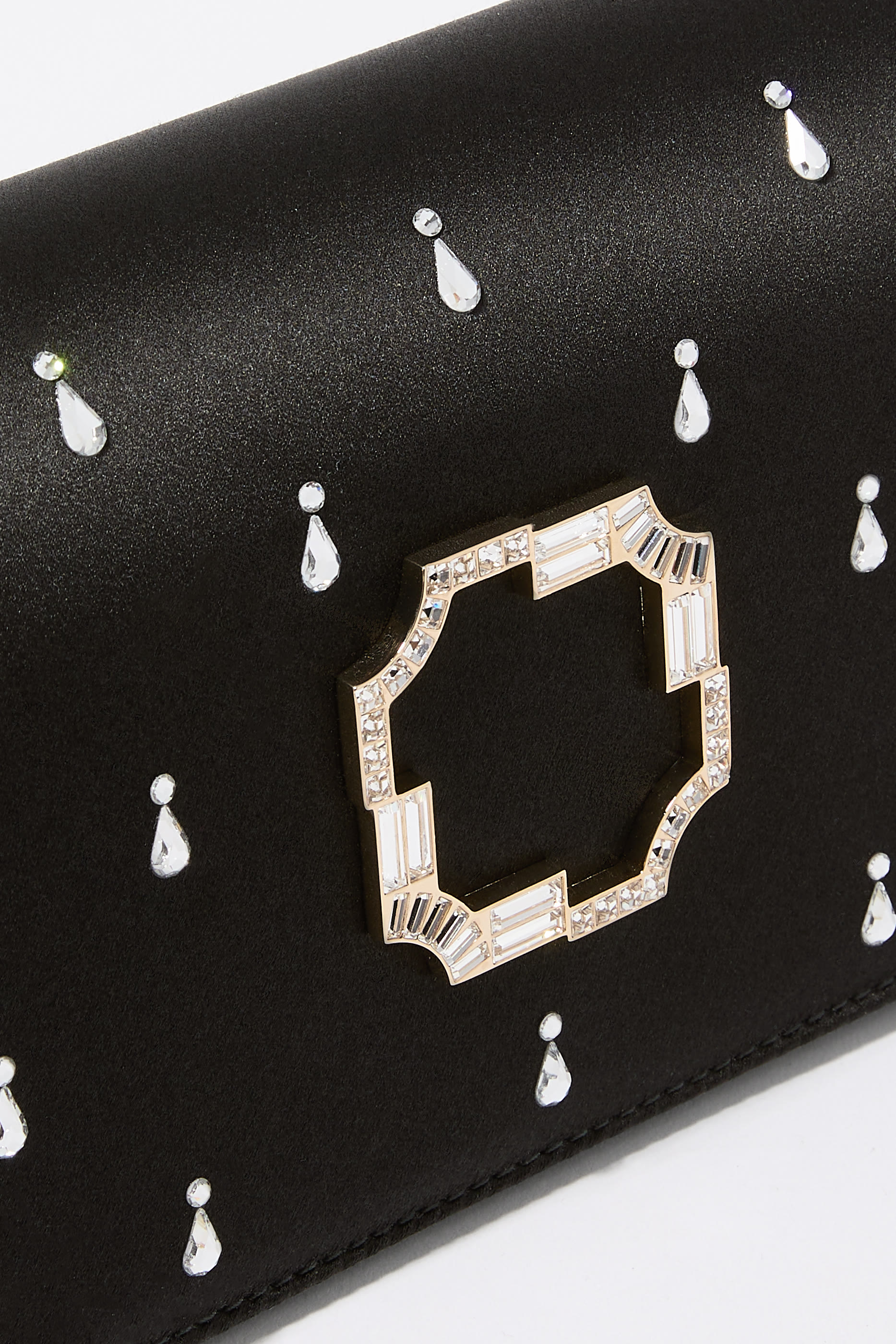 Vivien Satin Embellished Clutch Bag