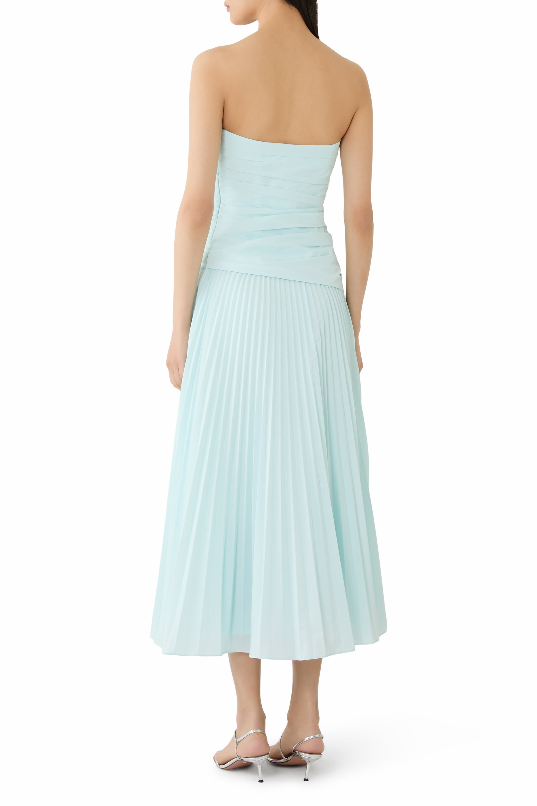 Arie Pleated Bustier Dress