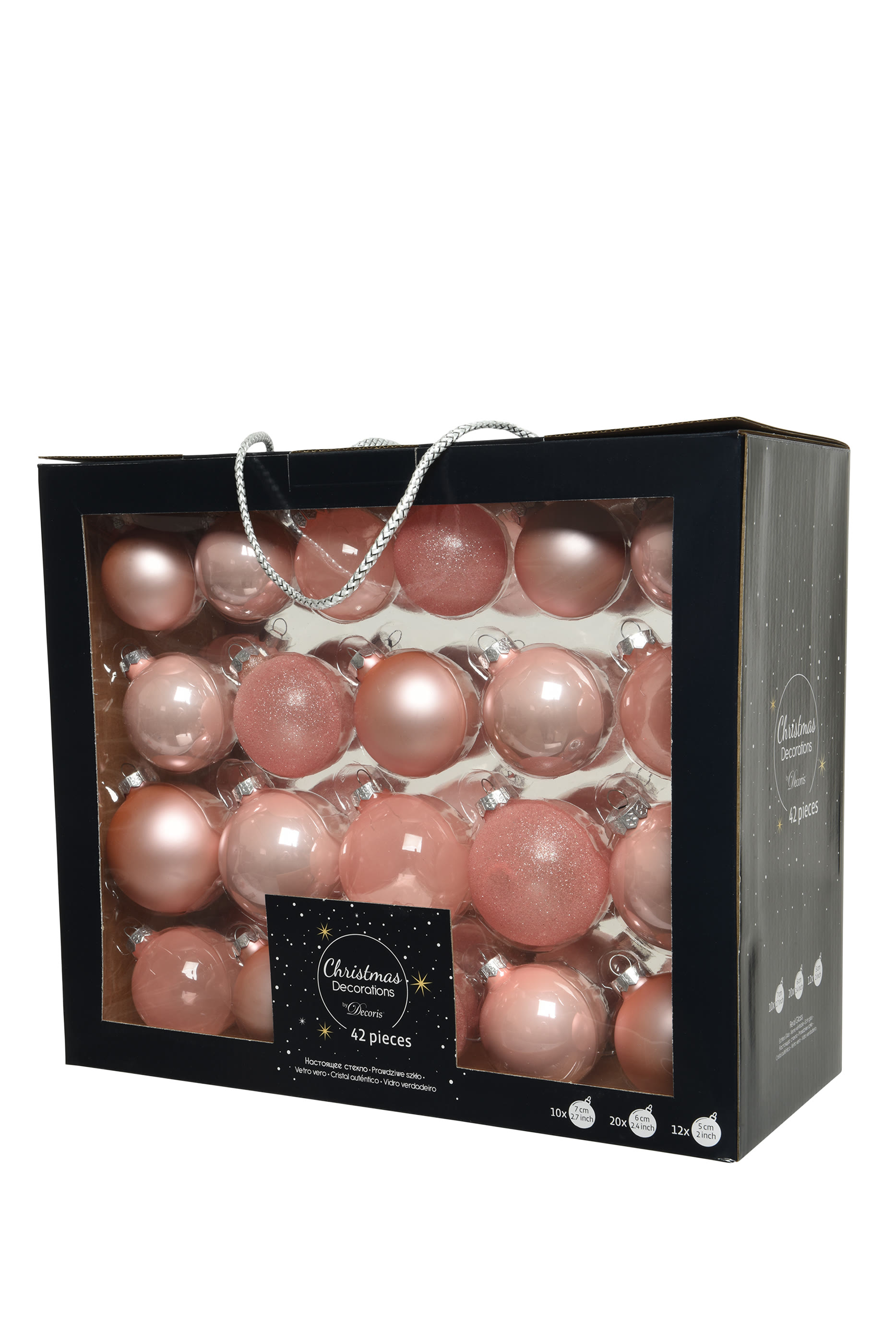 Glass Bauble, Set of 42 