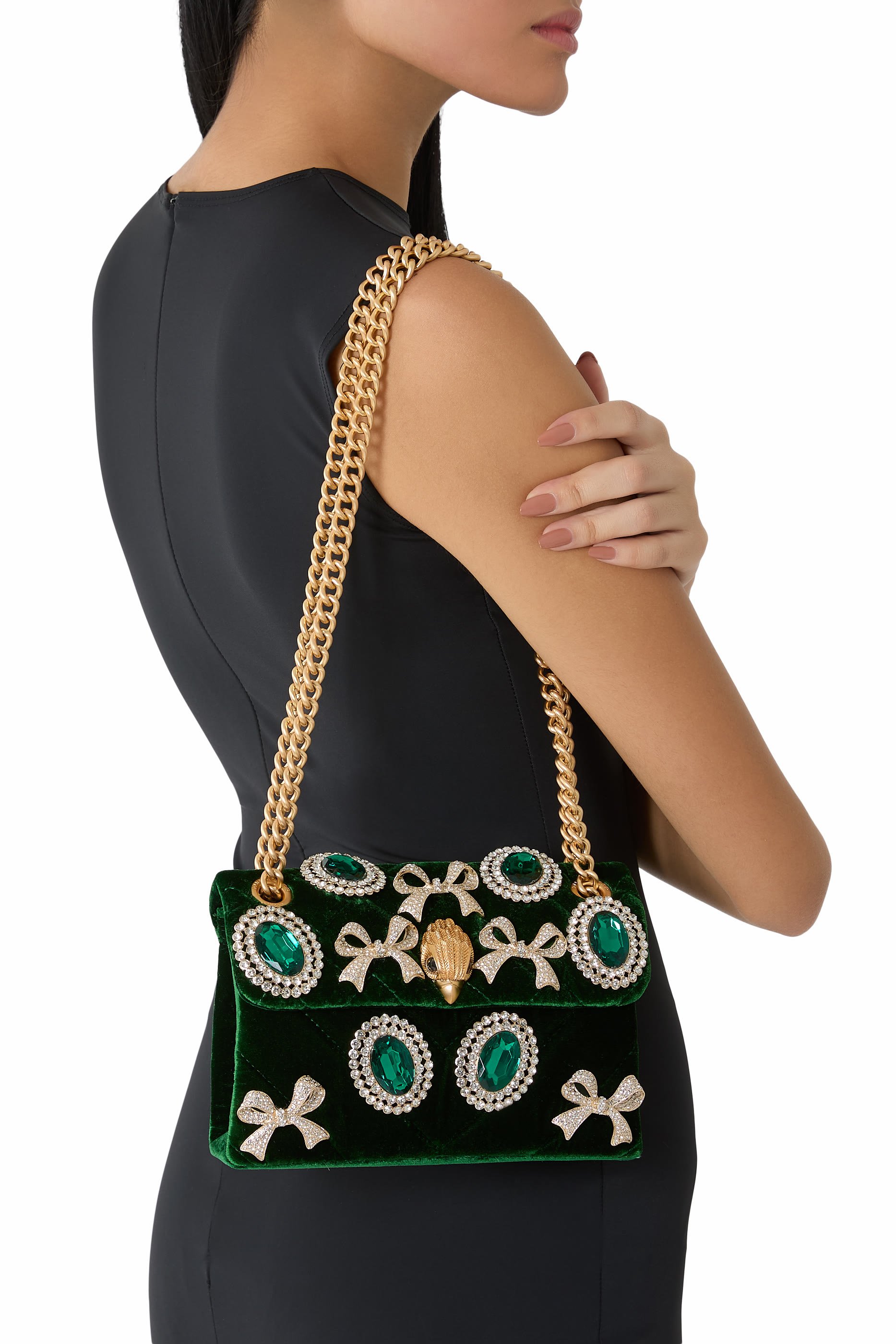 Mini Kensington Velvet Crossbody Bag