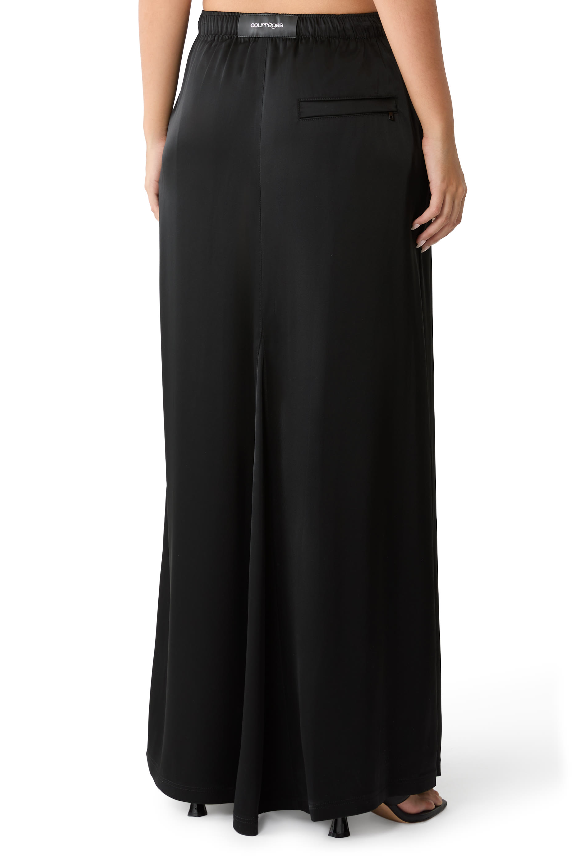  Satin Wide Train Pants 