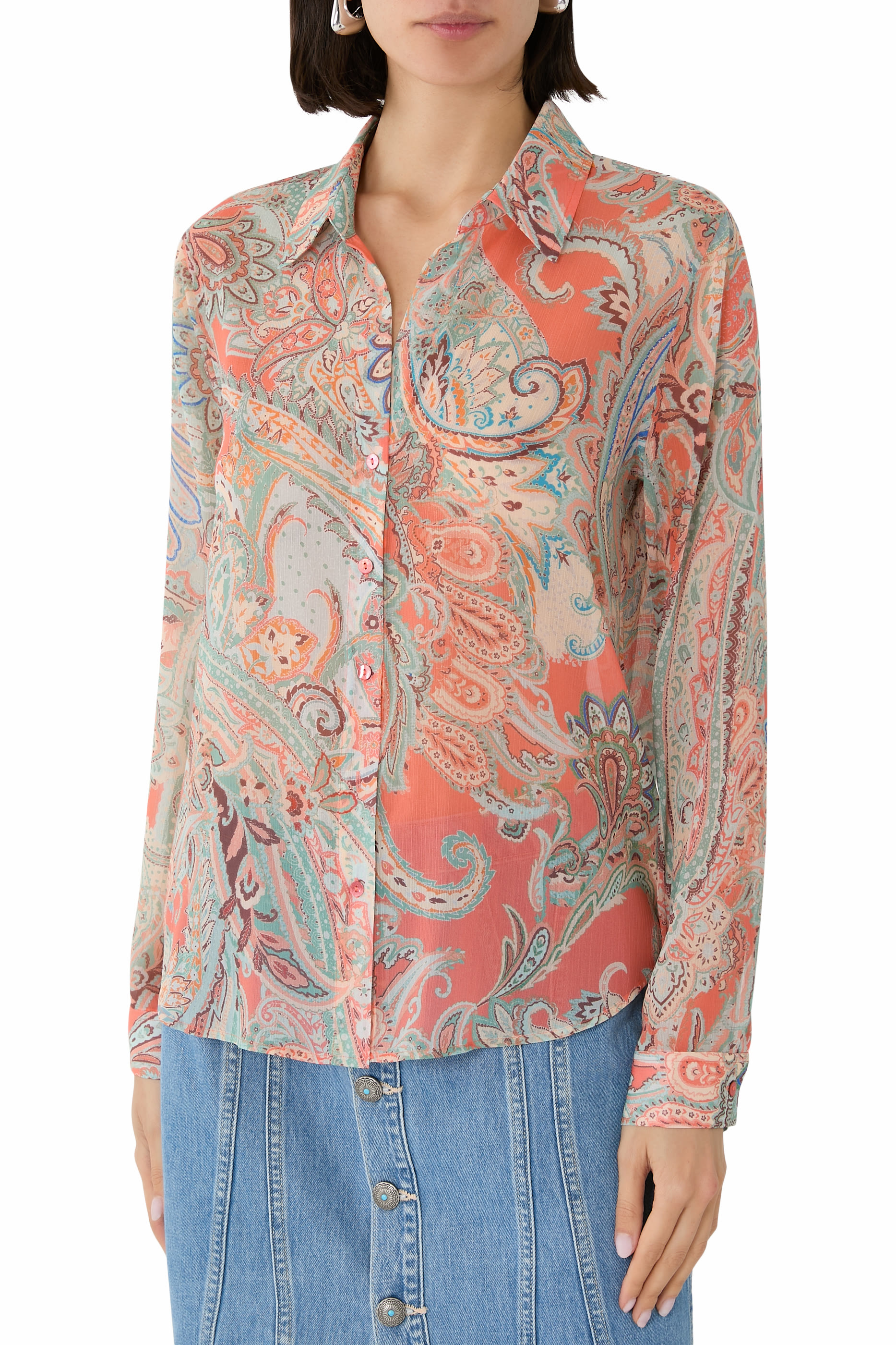 Laurent Paisley Blouse
