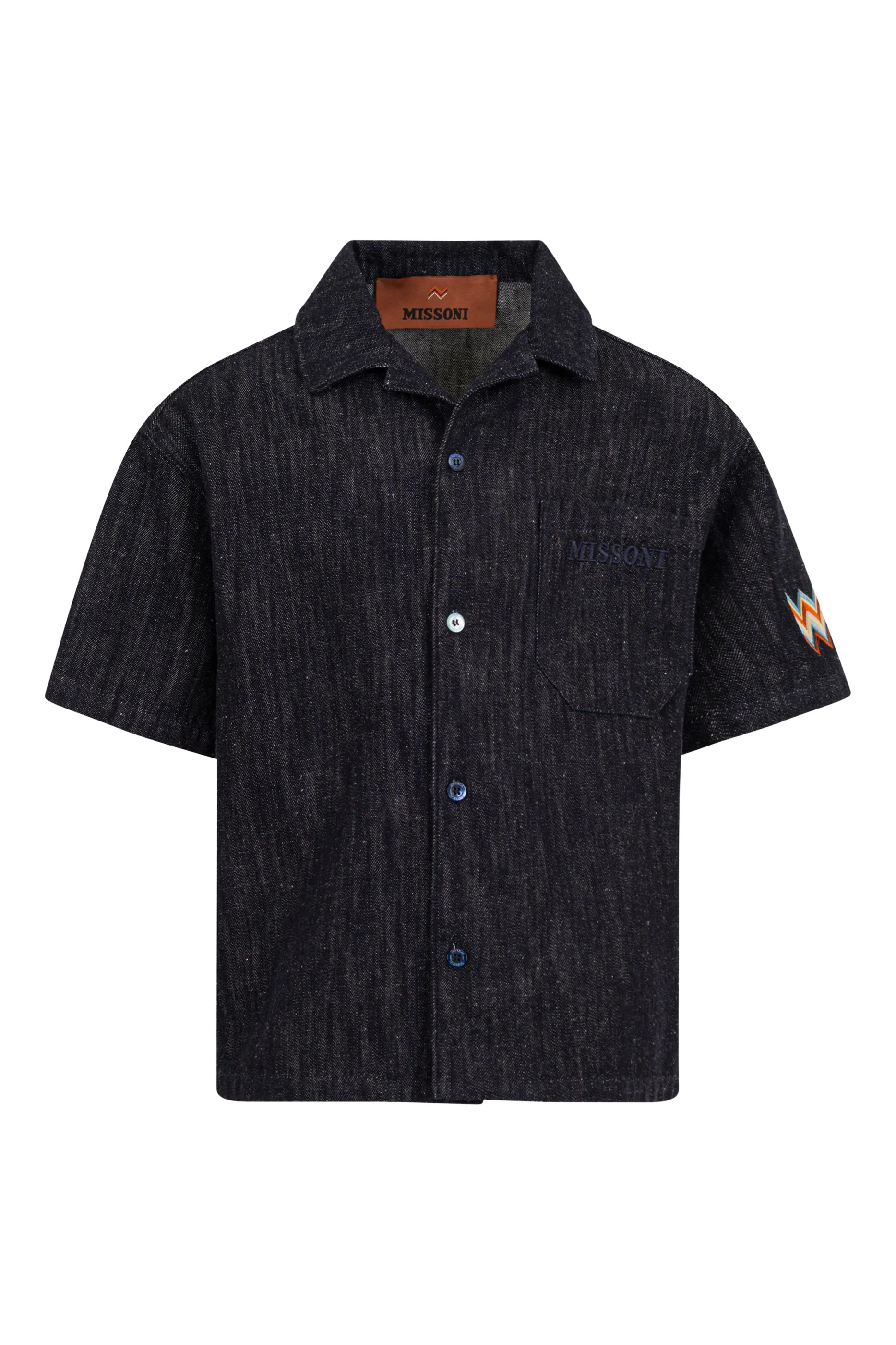 Kids Logo Chest Pocket Denim Shirt