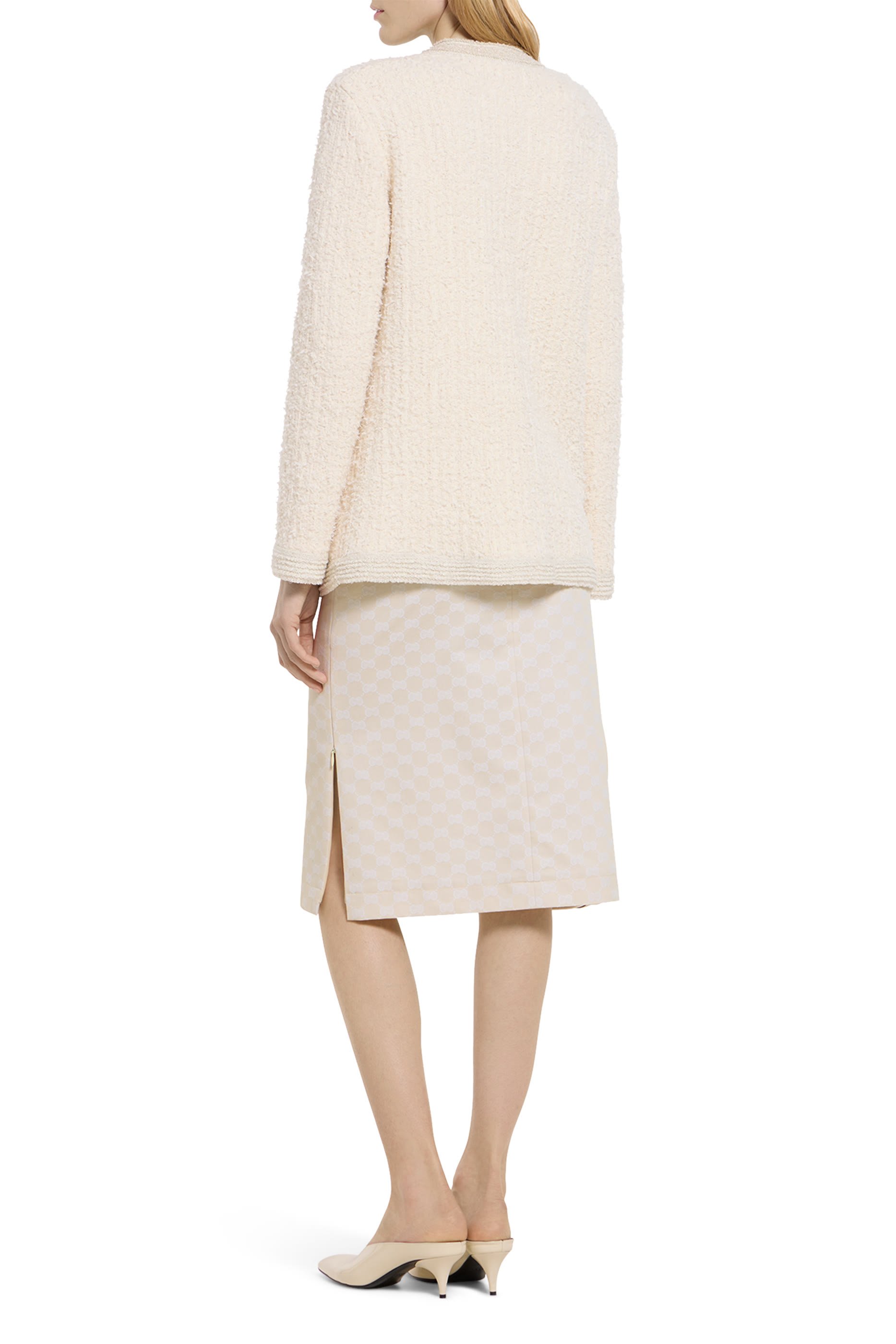 GG Cotton Gabardine Skirt