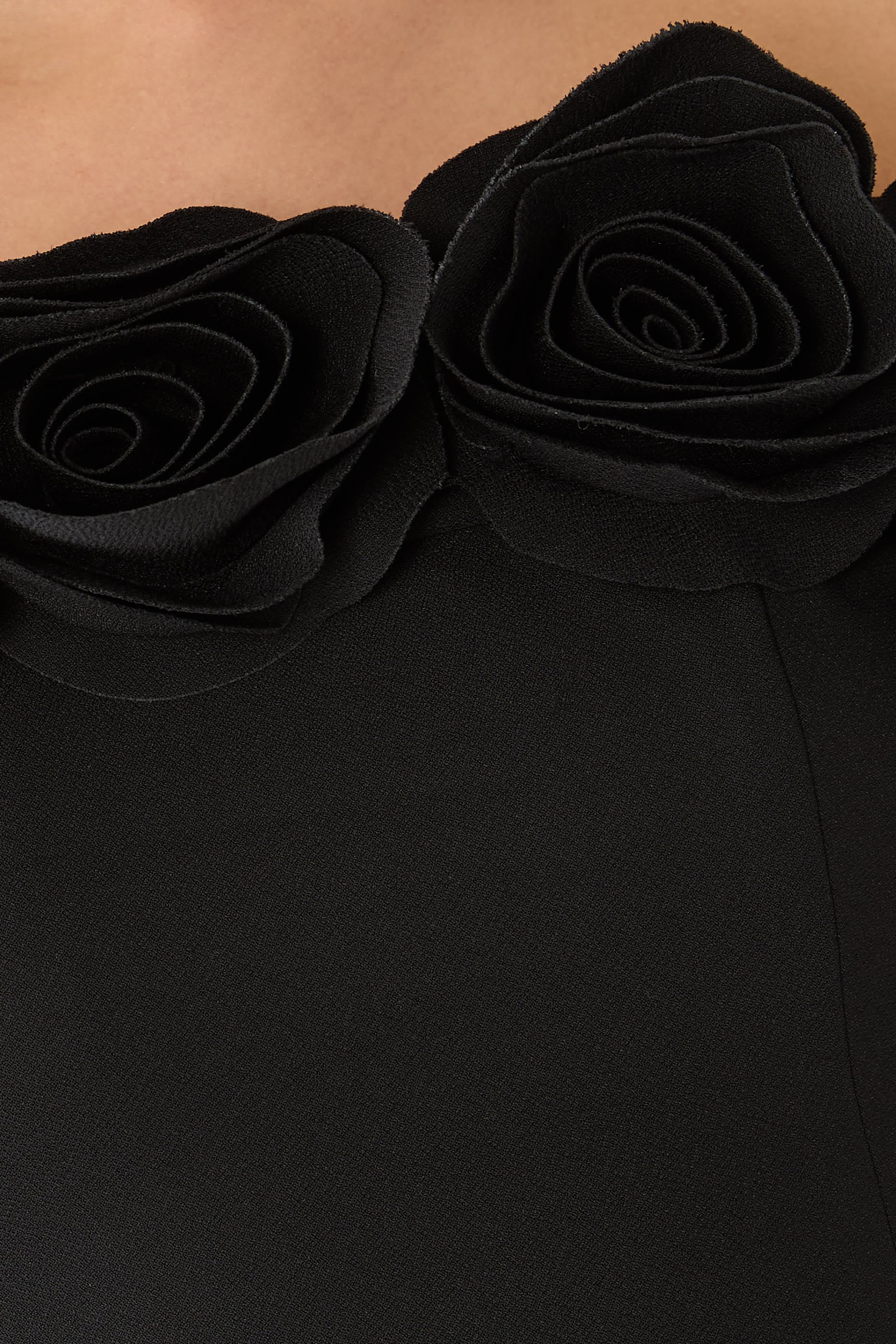 Floral-Appliqu&eacute; Off-Shoulder Maxi Dress