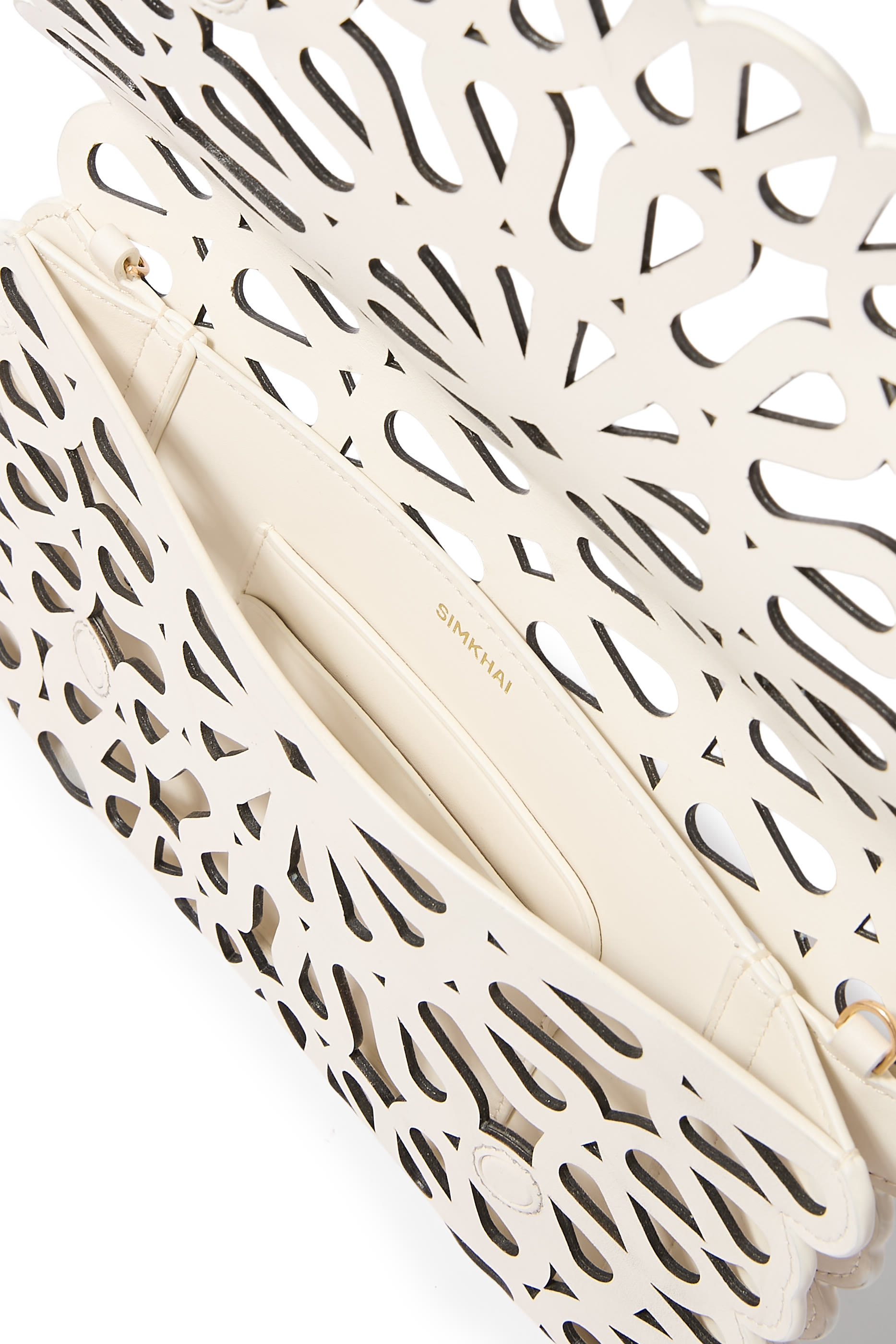  McCall Laser Cut Leather Clutch