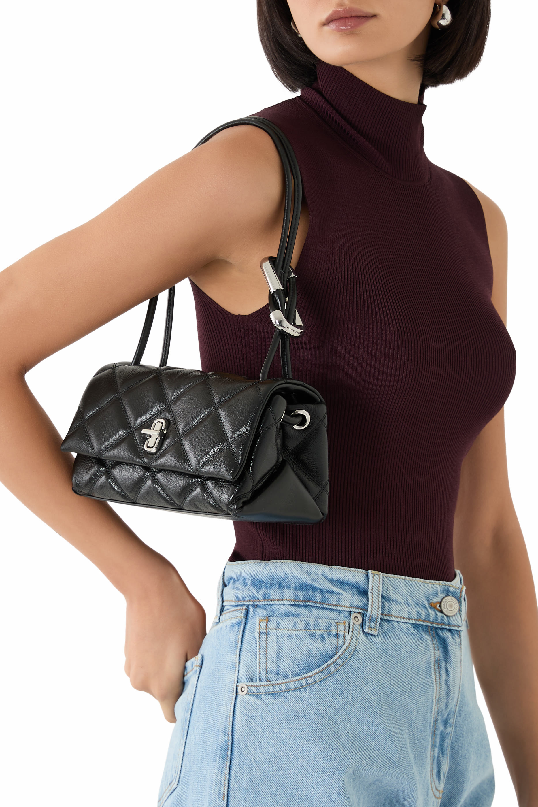 The Mini Quilted Dual Shoulder Bag