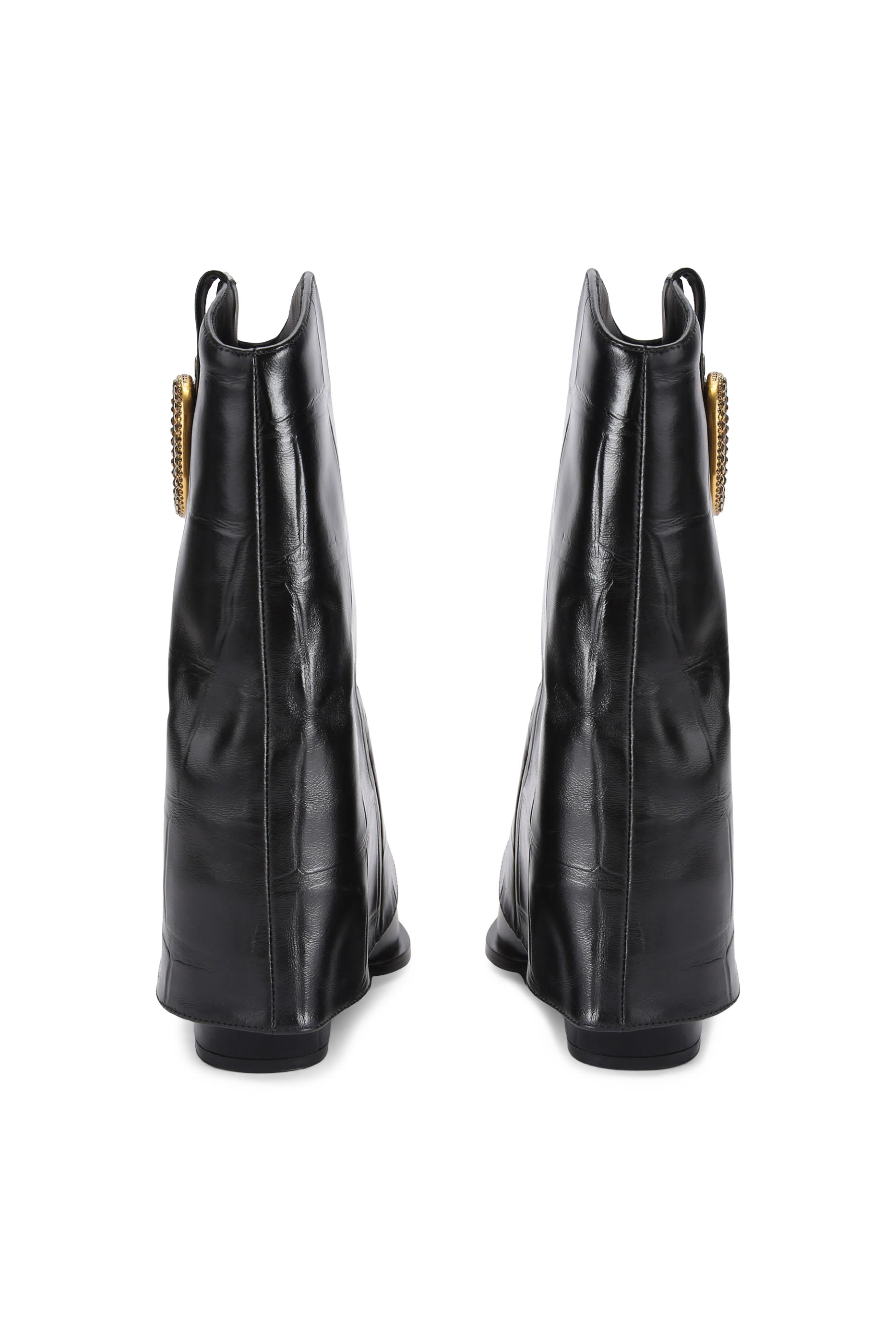 Fold‑Over Ankle Boots