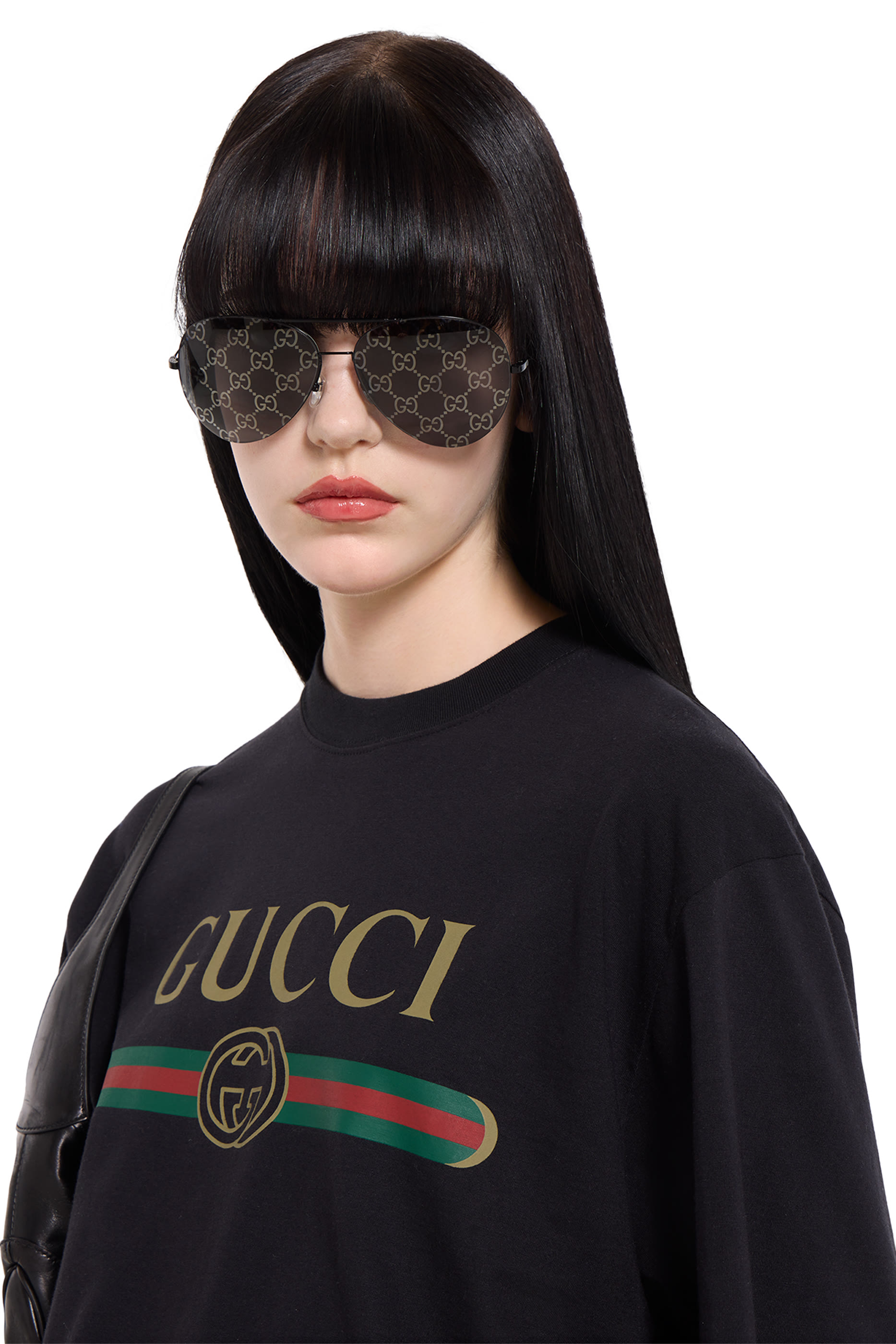  Logo Cotton Jersey & Silk T-Shirt