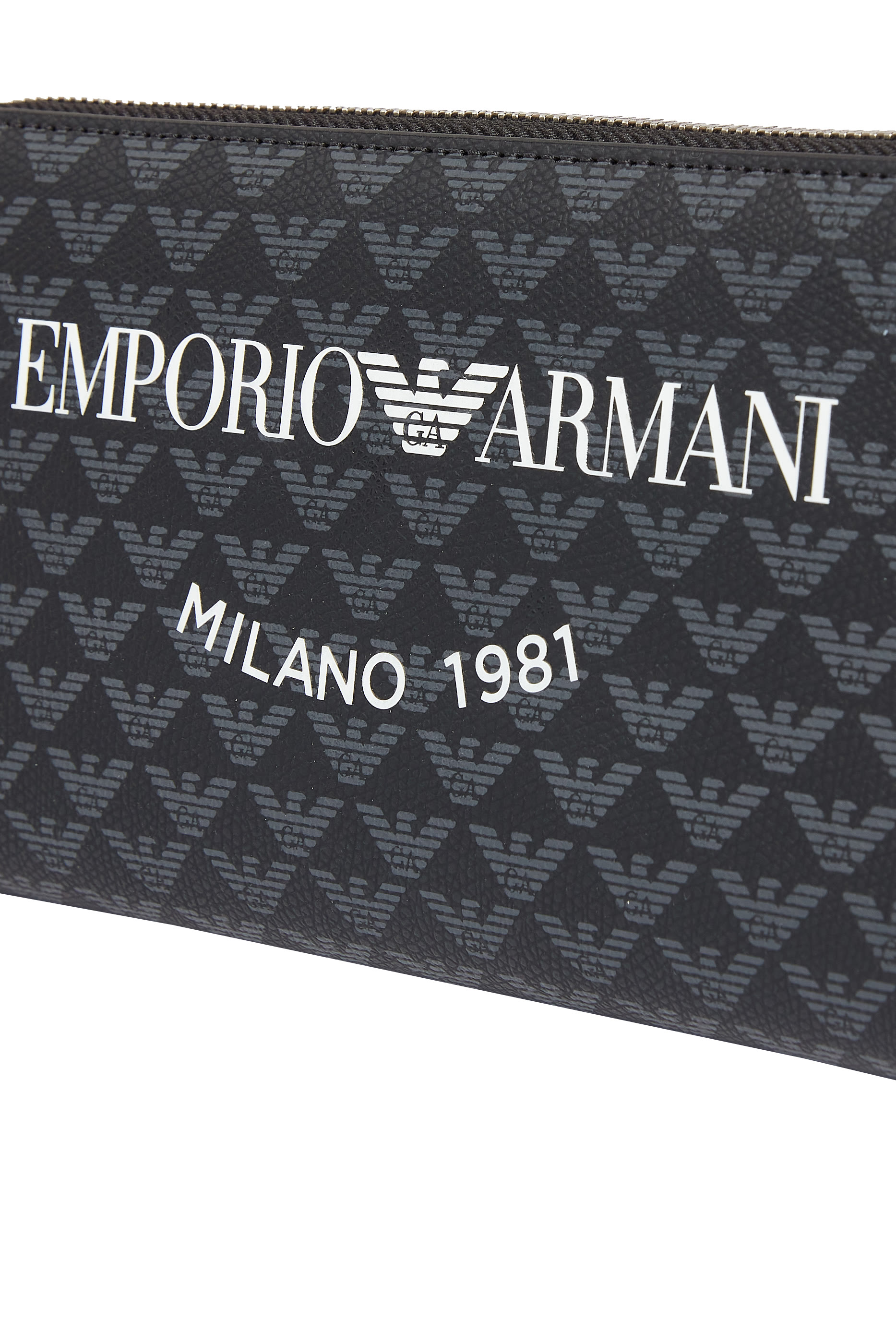Logo Printed Zip Wallet