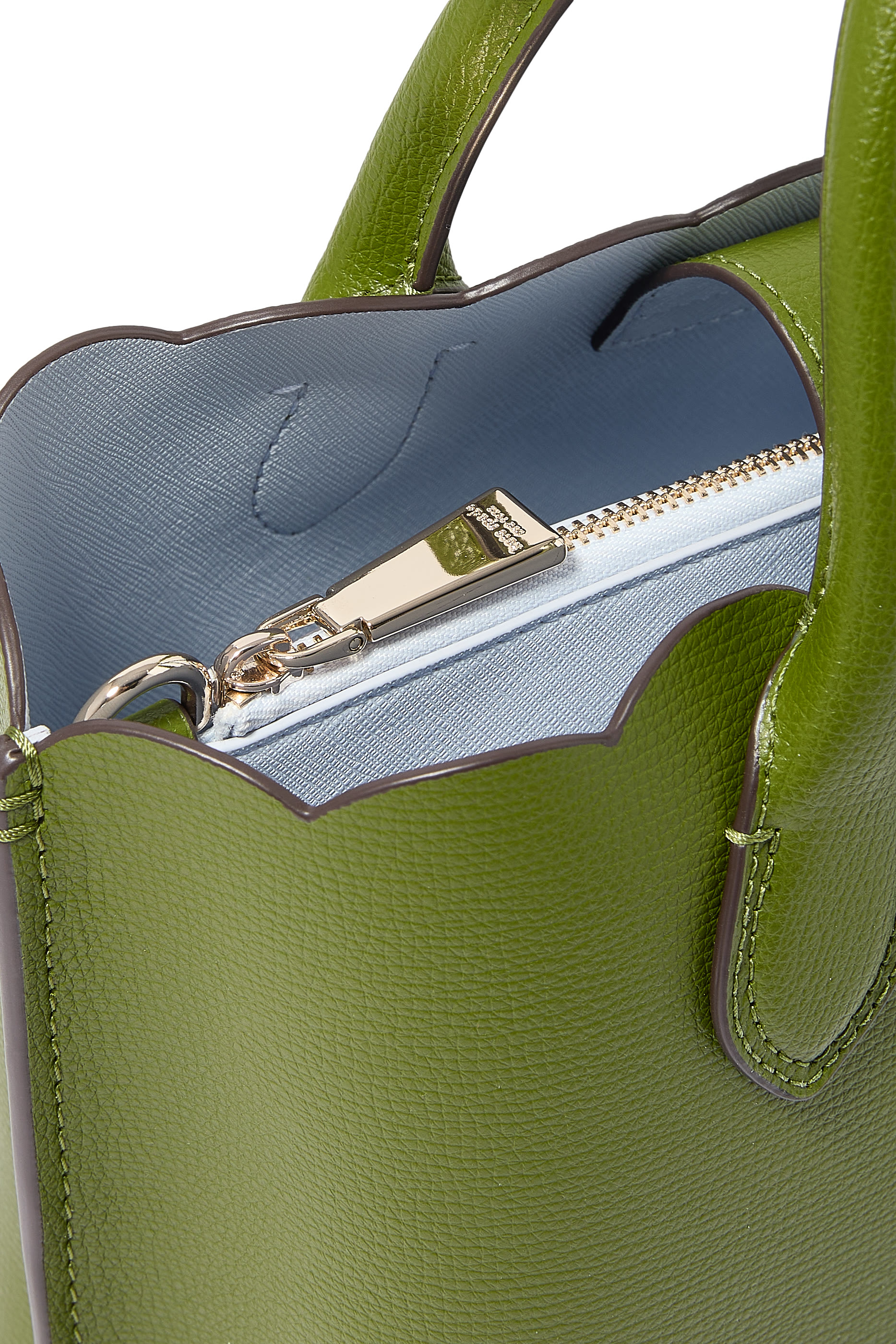 Suite Scallop Crossgrain Leather Crossbody Bag