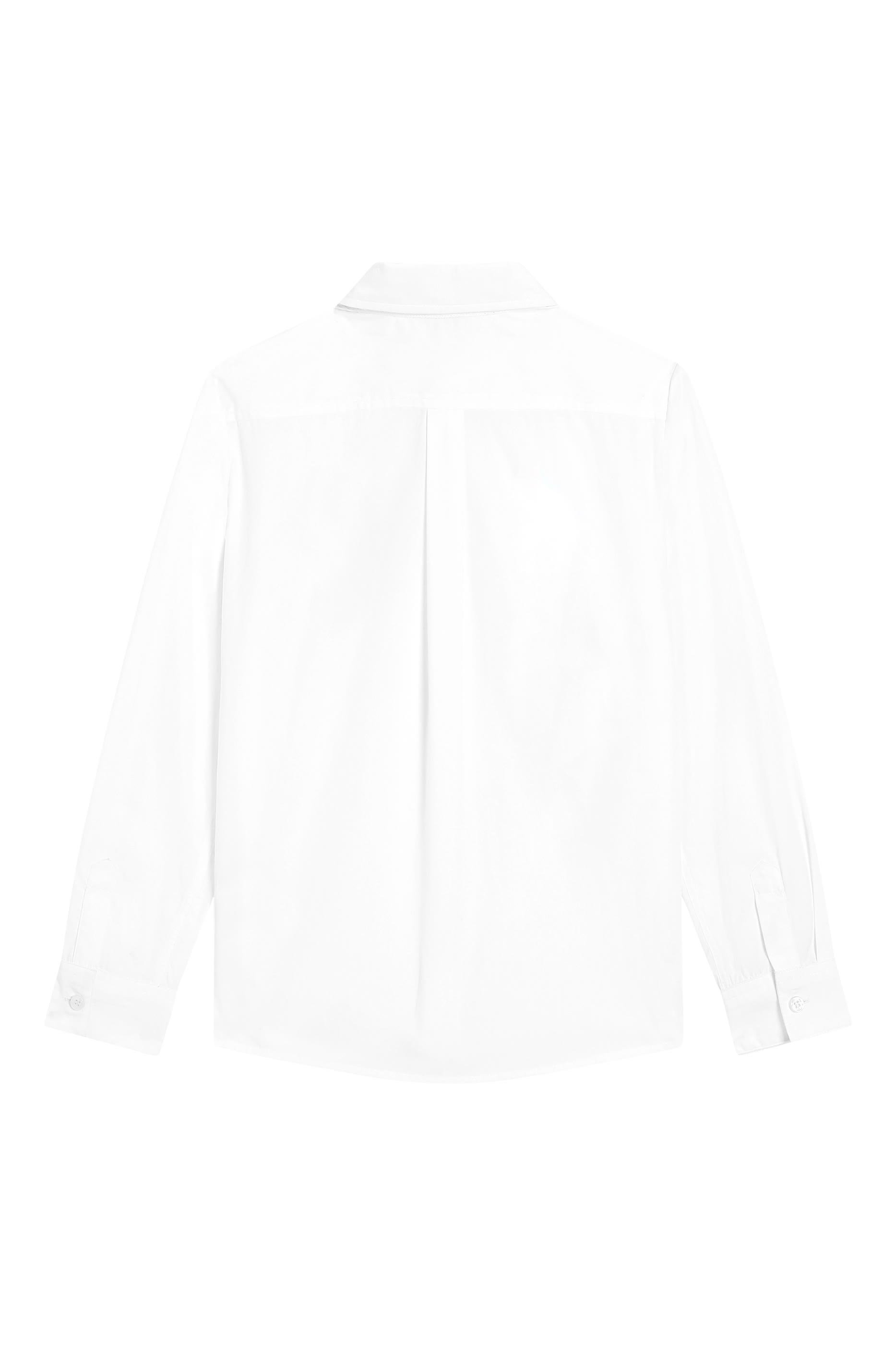 Kids Poplin Shirt with Embroidery