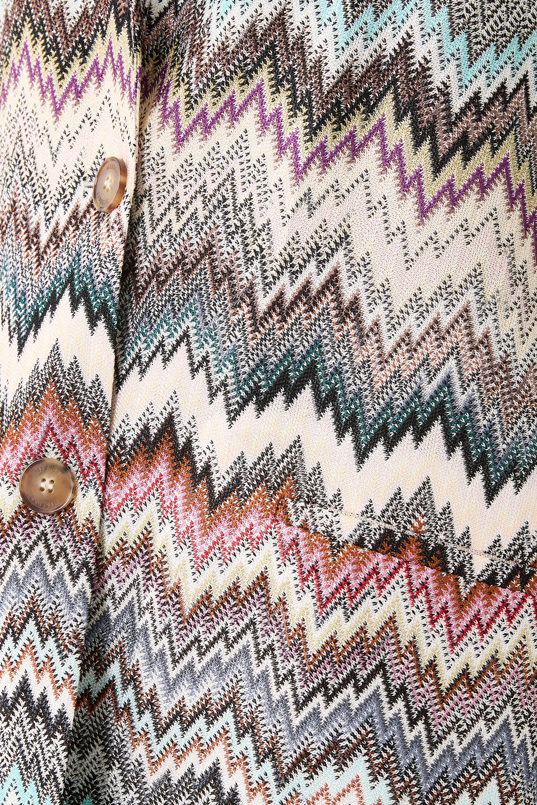 Single-Breasted Blazer with Snake Pattern