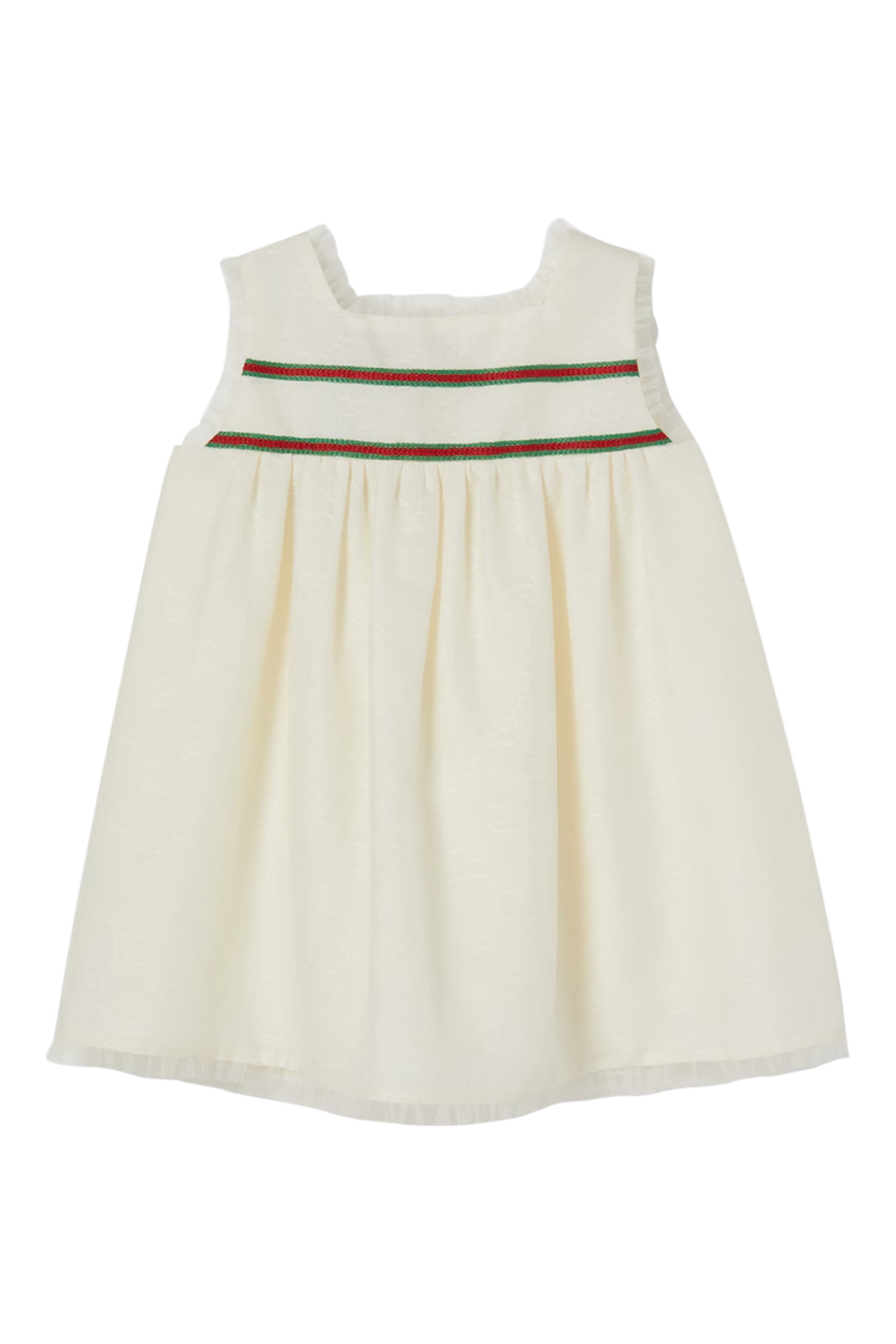 Kids GG Cotton Dress with Web