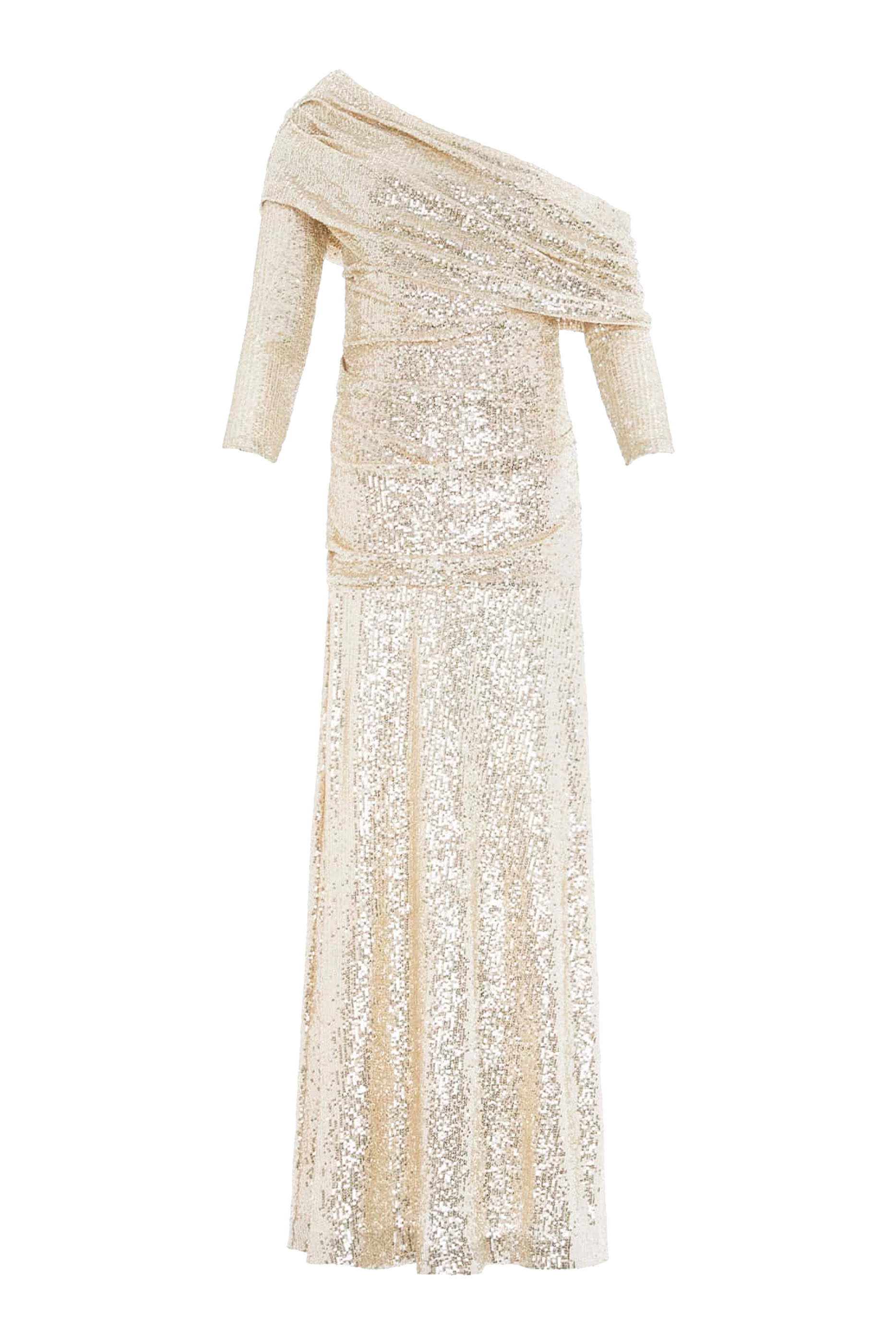 Nova One-Shoulder Ankle Gown