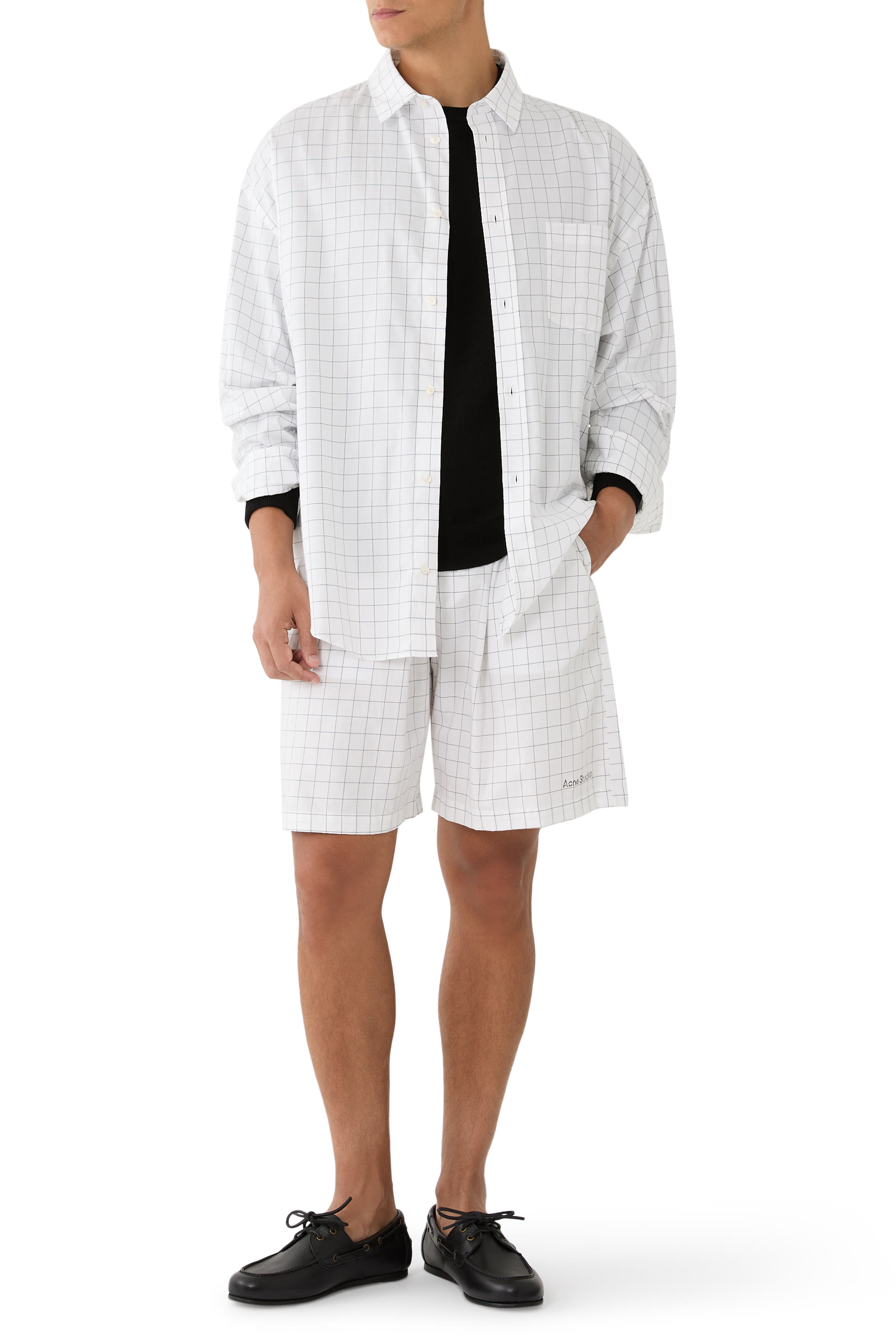  Check Button-Up Shirt 