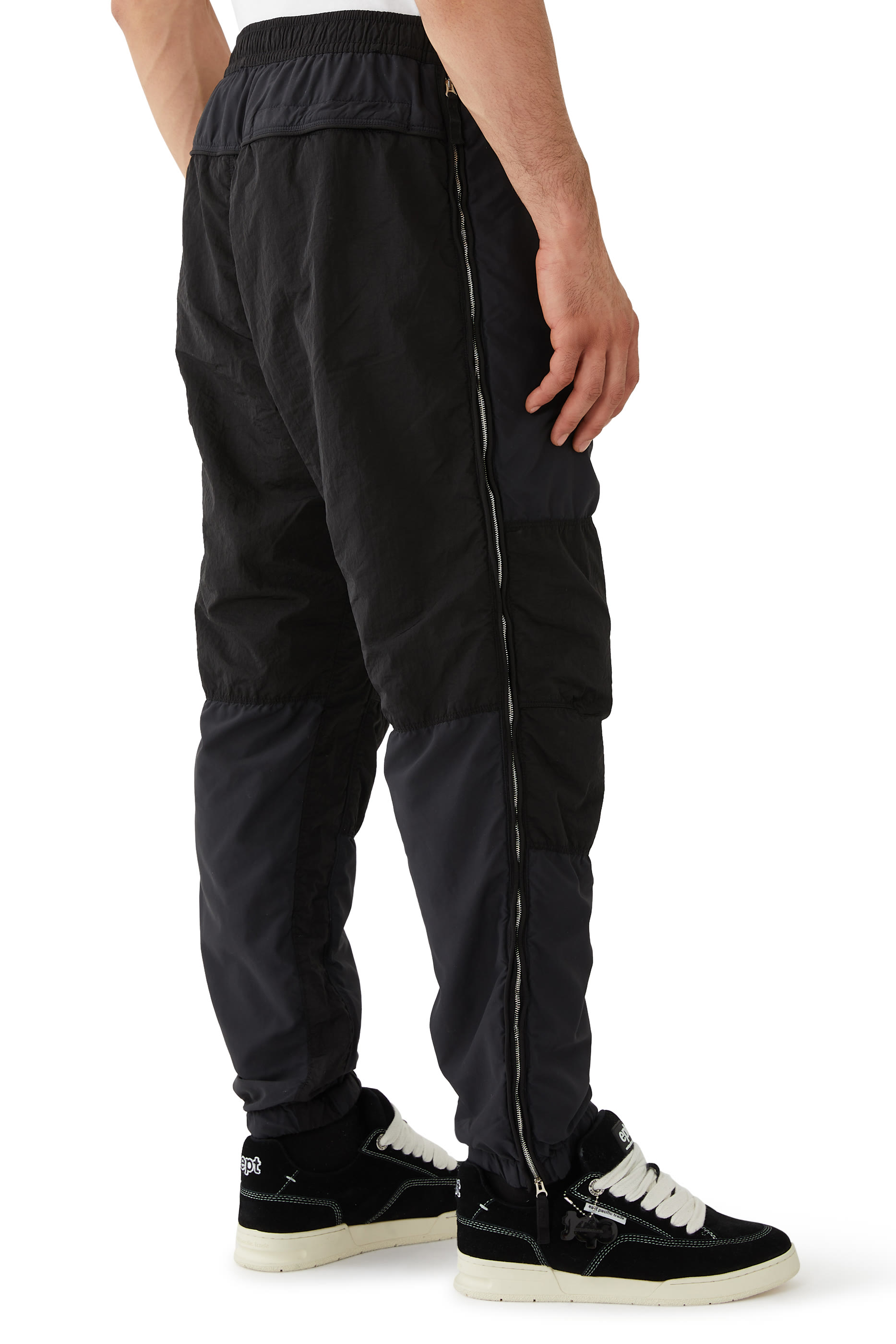 Brushed Nylon Loose Fit Jogging Pants