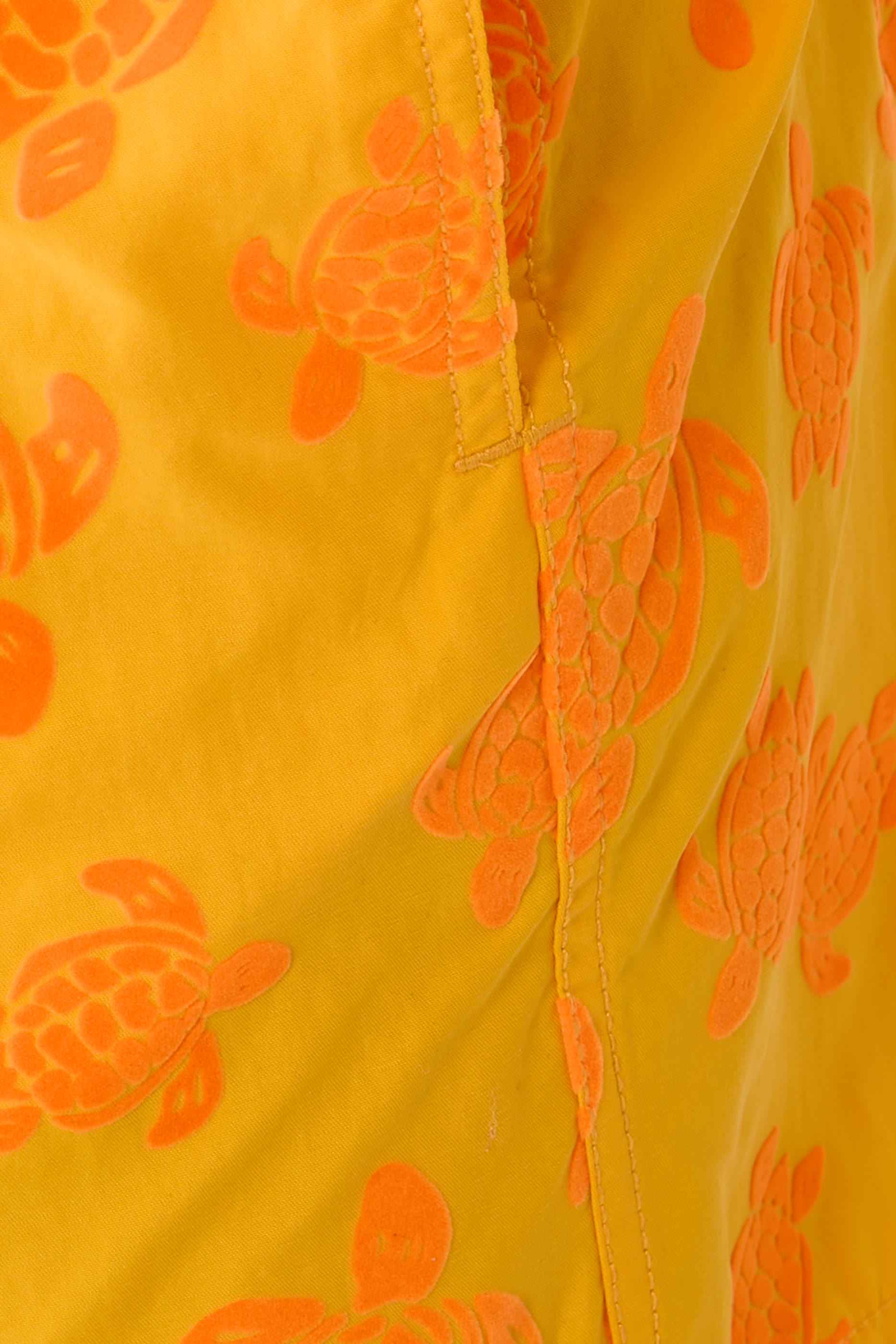 Turtle-Print Drawstring Swim Shorts