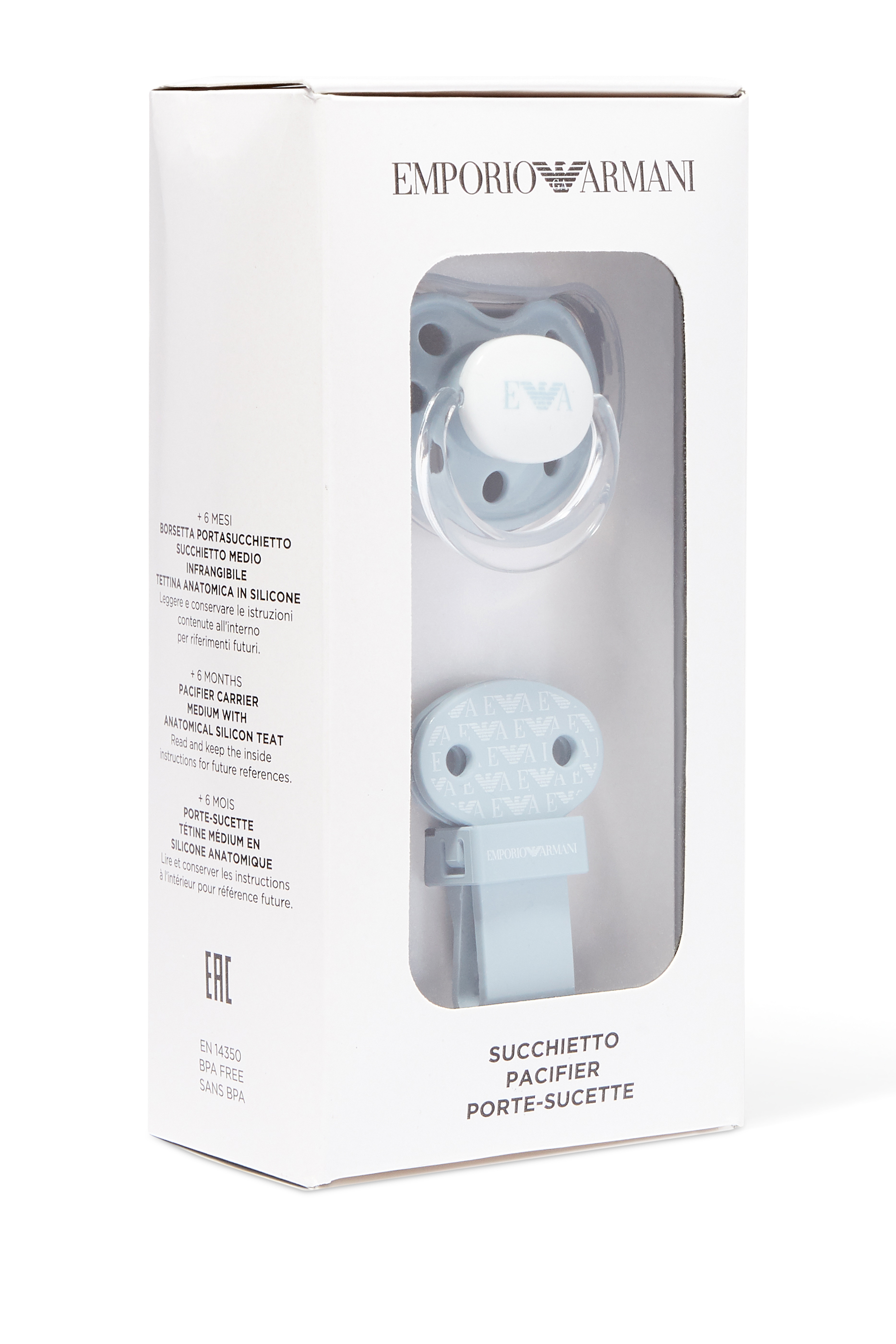 Kids Eagle Logo Pacifier and Clip Set
