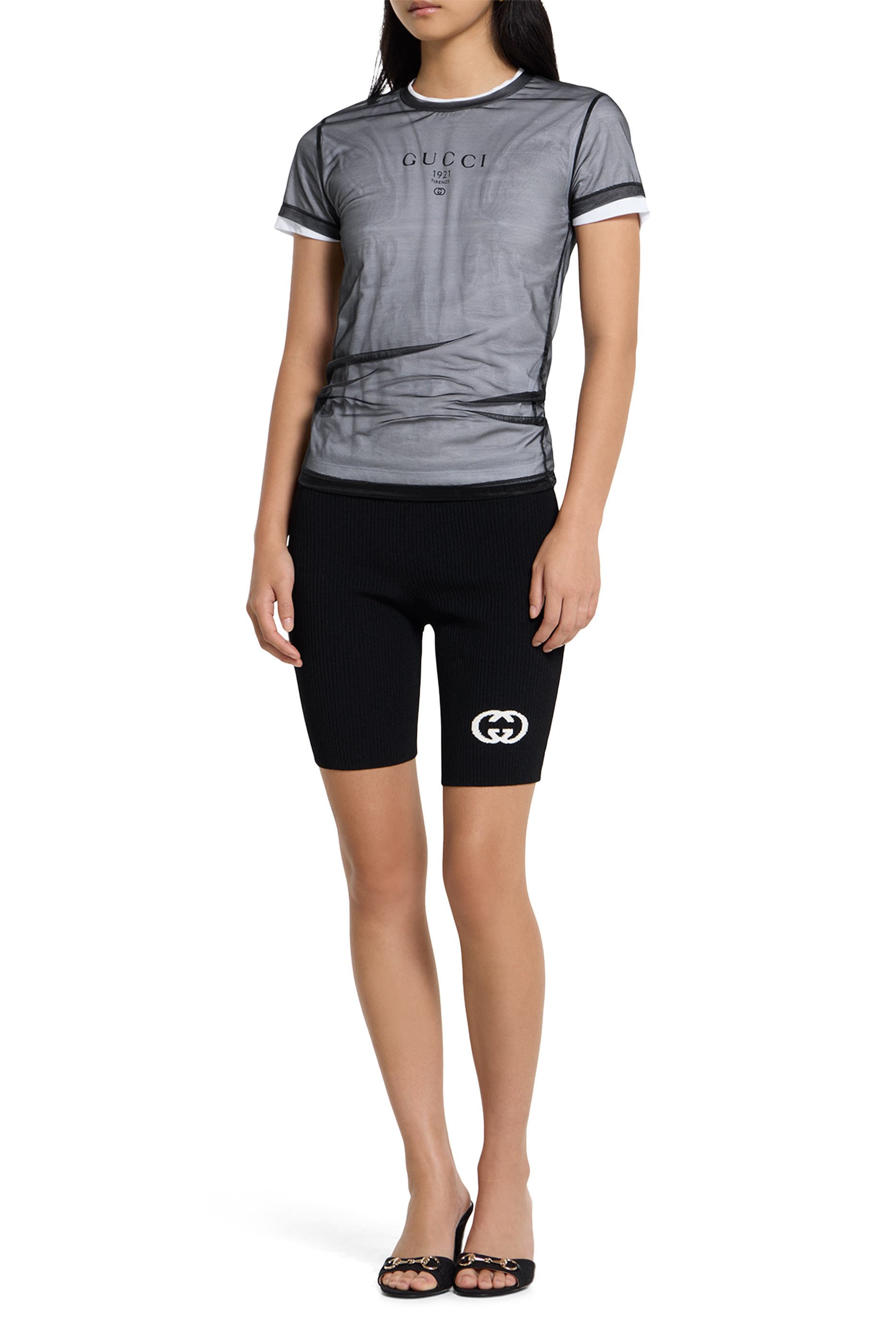 Double-Layered Jersey T-Shirt with Print