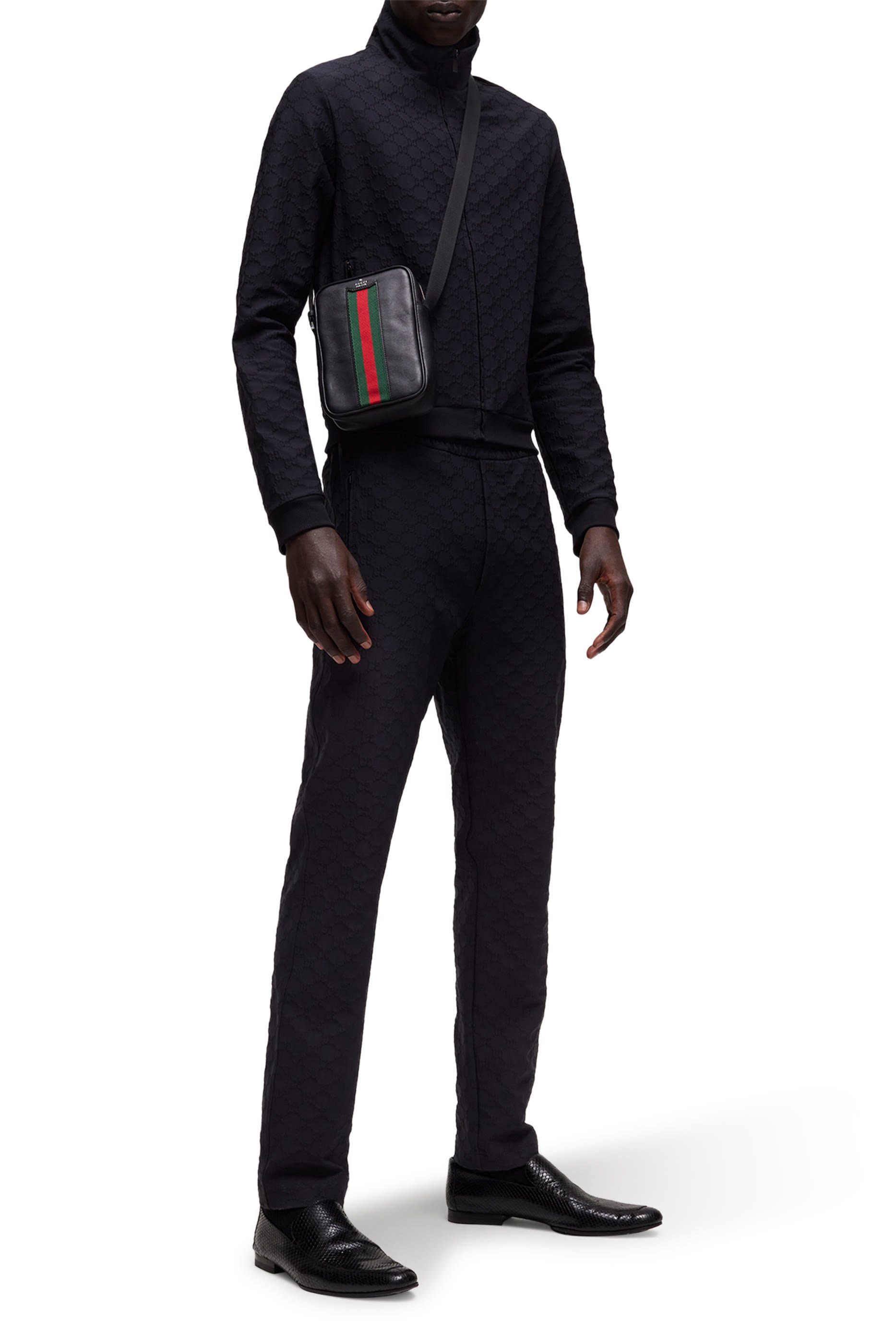 GG Jersey Jacquard Zip Jacket