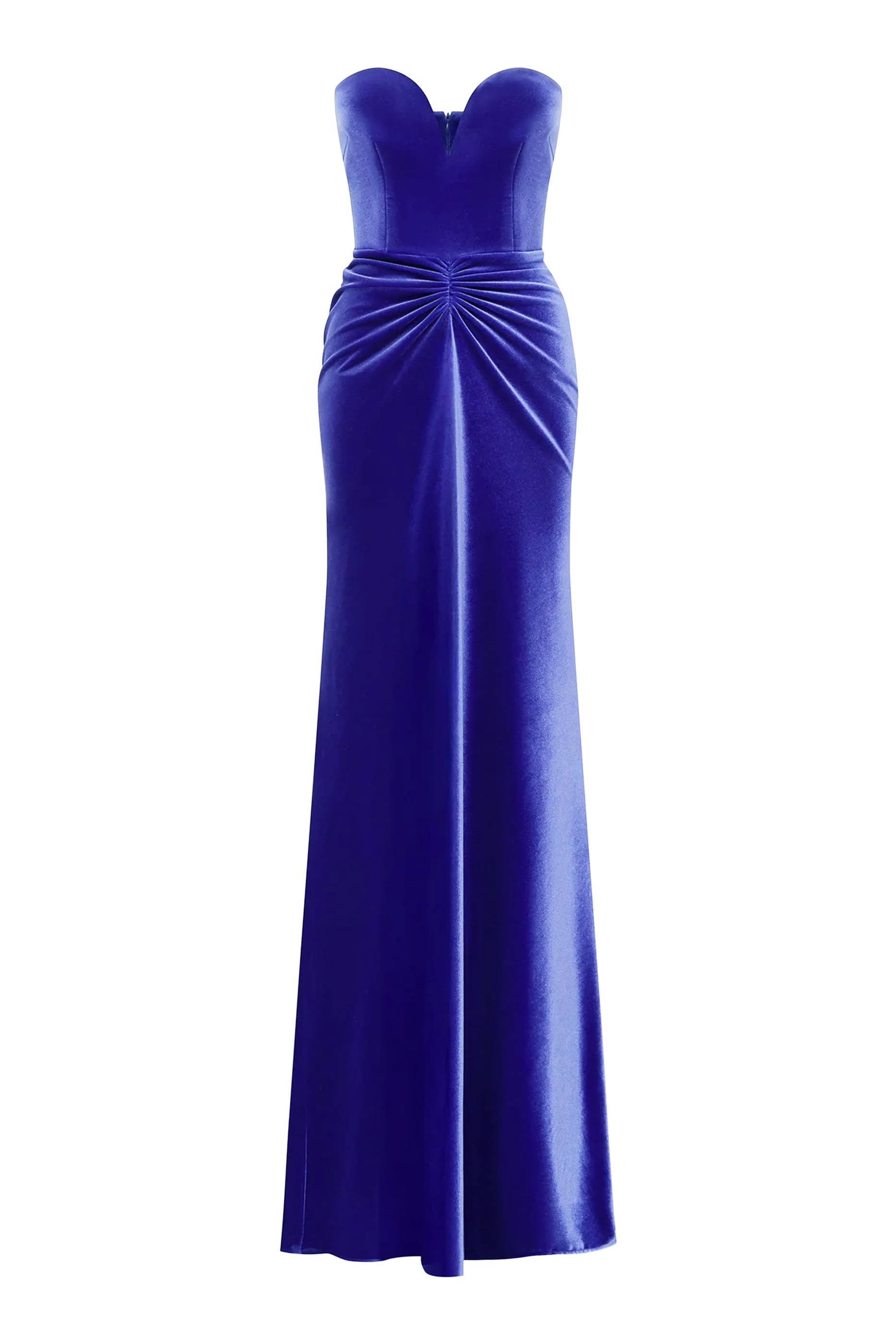 Strapless Sweetheart Ruched Gown