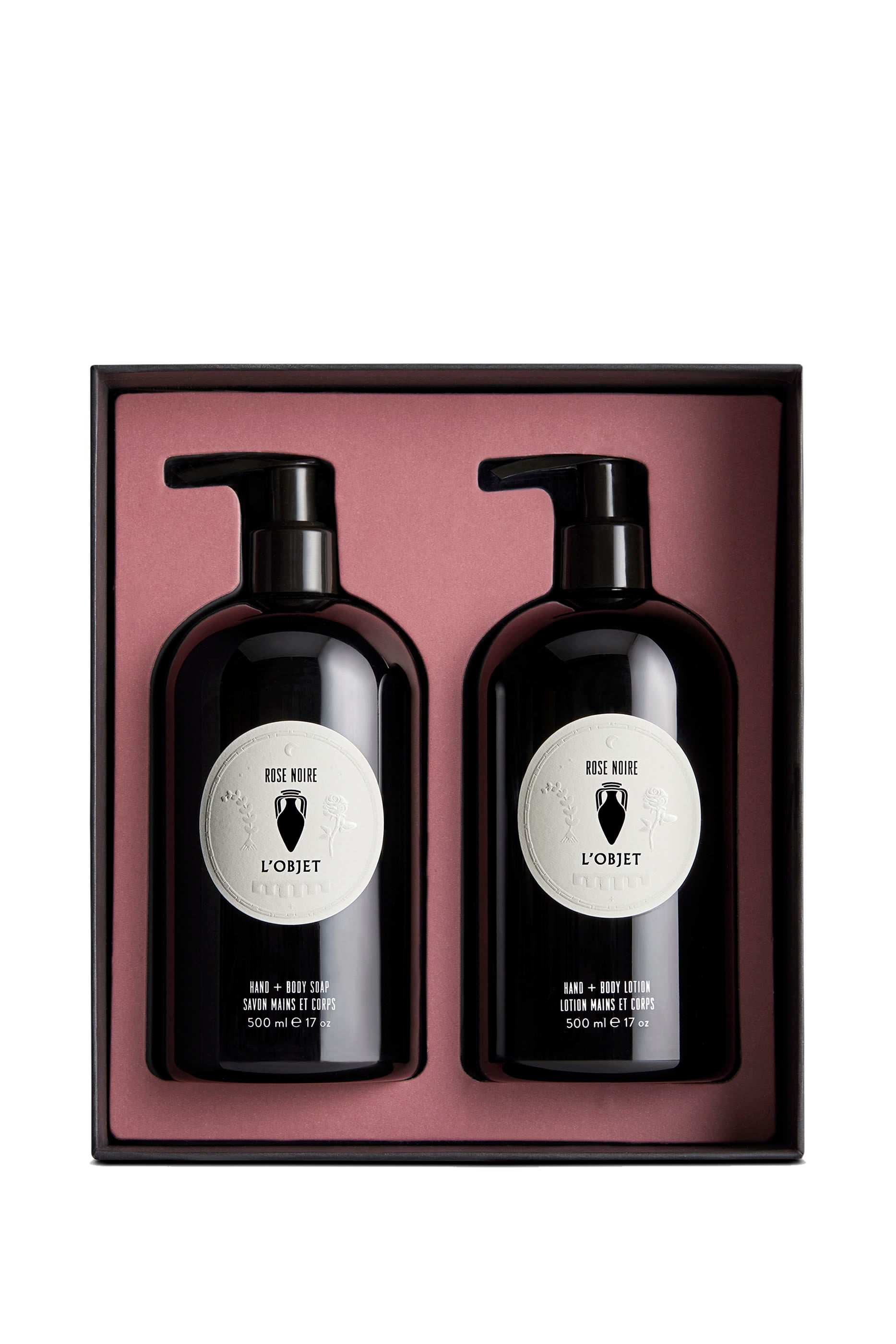 Rose Noire Hand and Body Soap + Lotion Gift Set