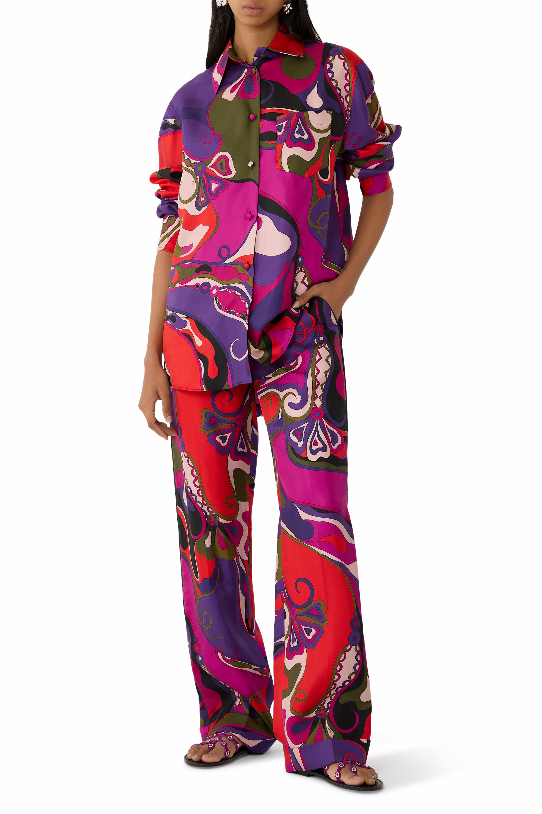 Graphic-Pattern Shirt