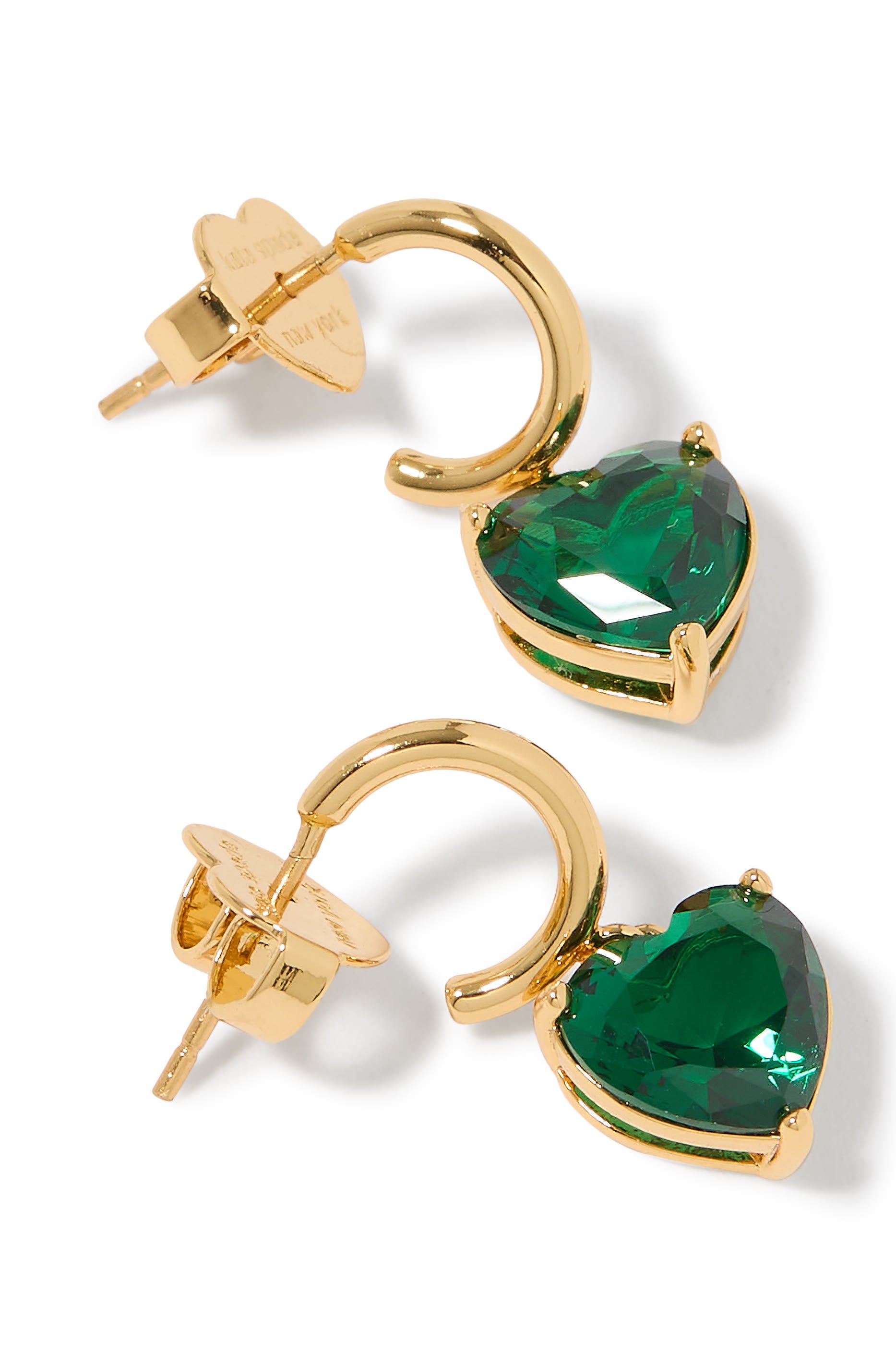 My Love Heart Huggies, Plated Metal & Cubic Zirconia