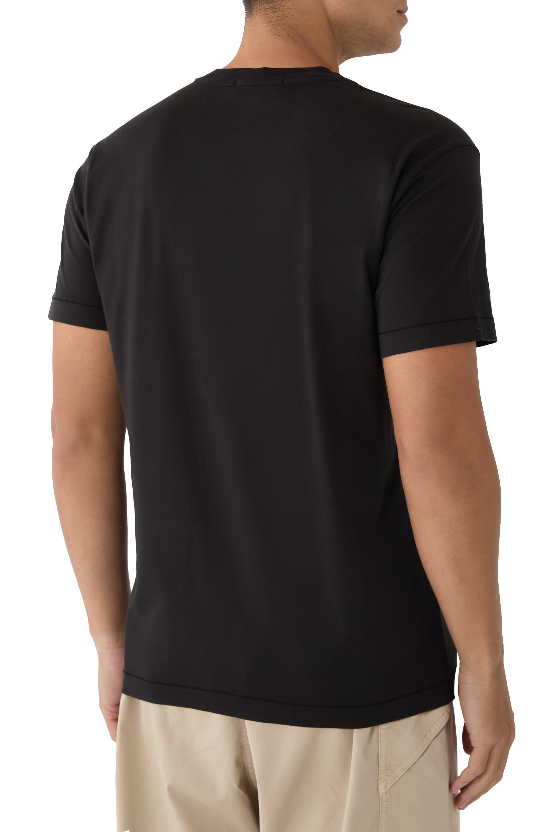 Compass Logo Patch Slim-Fit T-Shirt