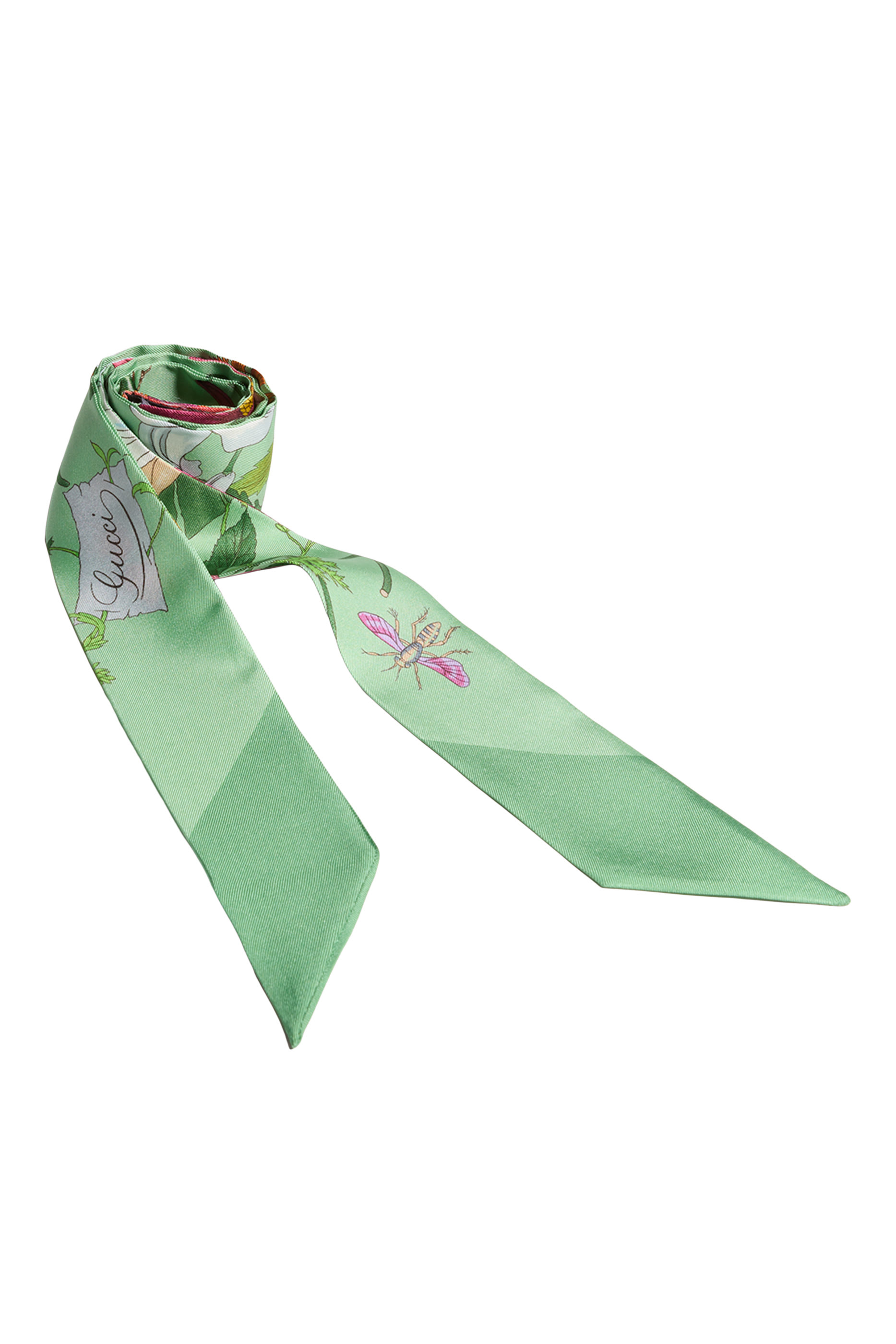 Allover Flora Print Ribbon