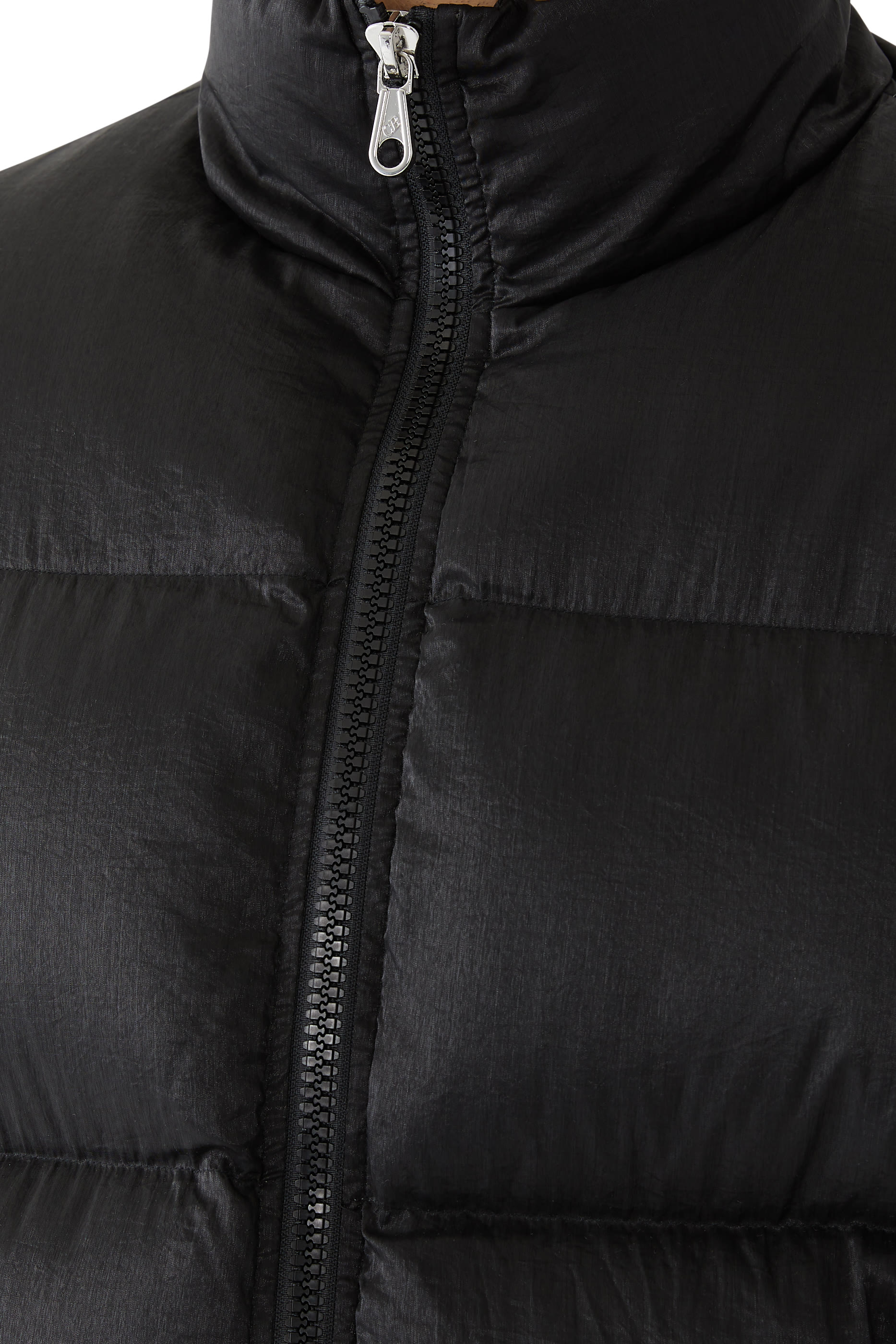 Cropped Nylon Ripstop Puffer Jacket